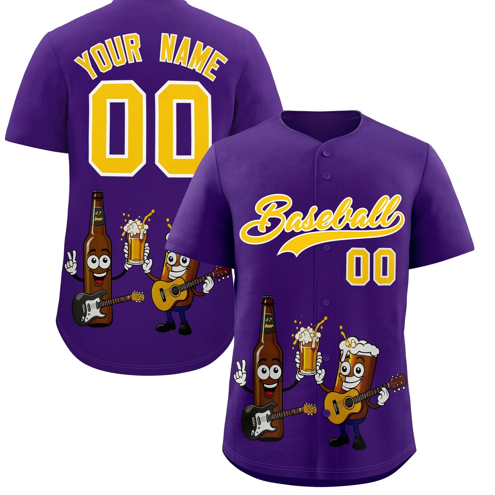 Custom Purple Personalized Team Shirts for Parties & Training | KXKSHOP