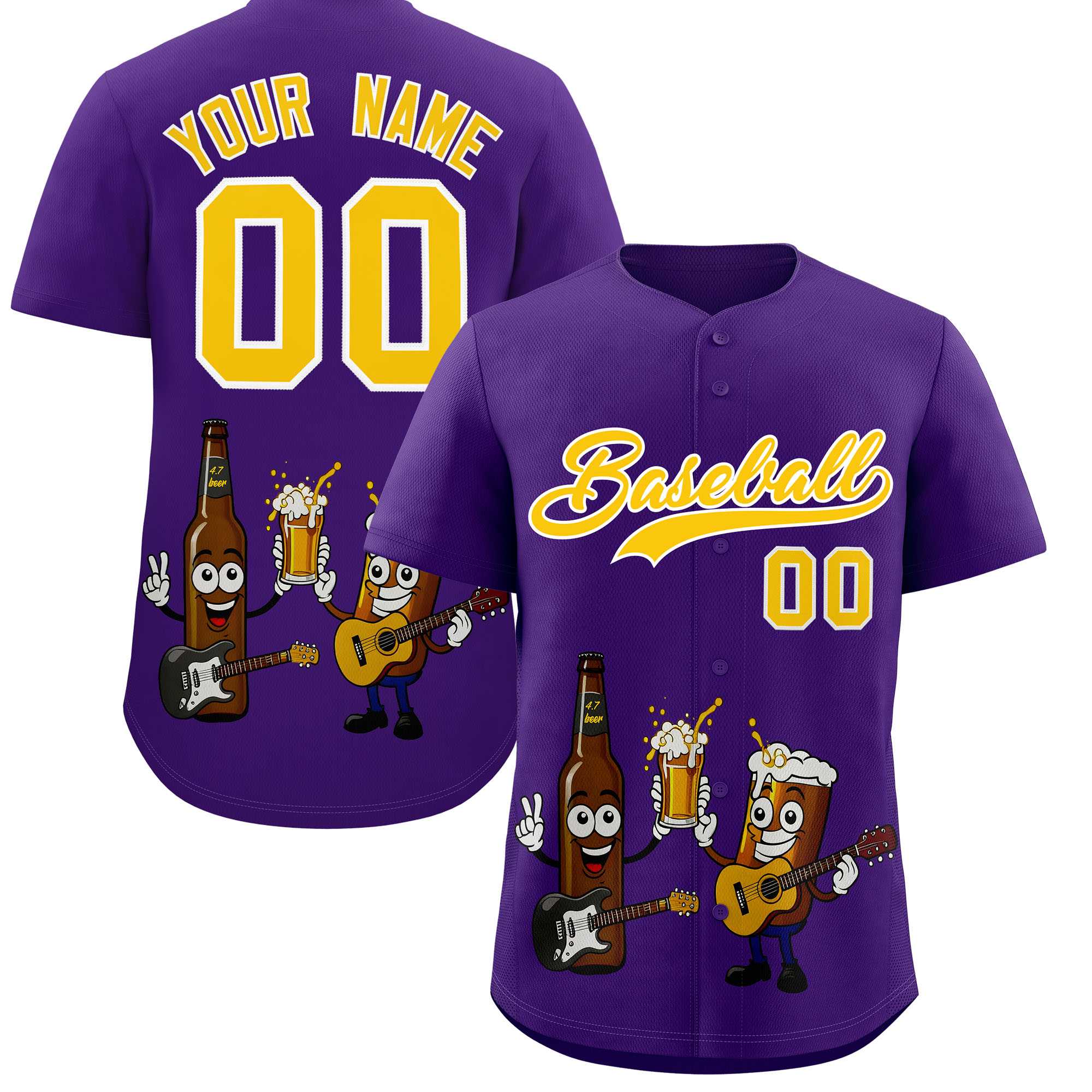 Custom Purple Personalized Team Shirts for Parties & Training | KXKSHOP