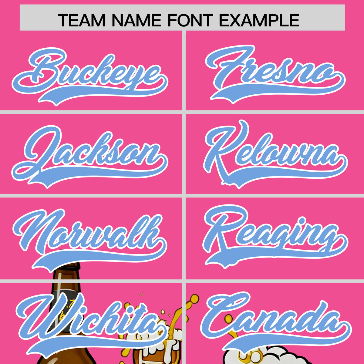 Custom Pink Personalized Team Shirts for Parties &amp; Training | KXKSHOP