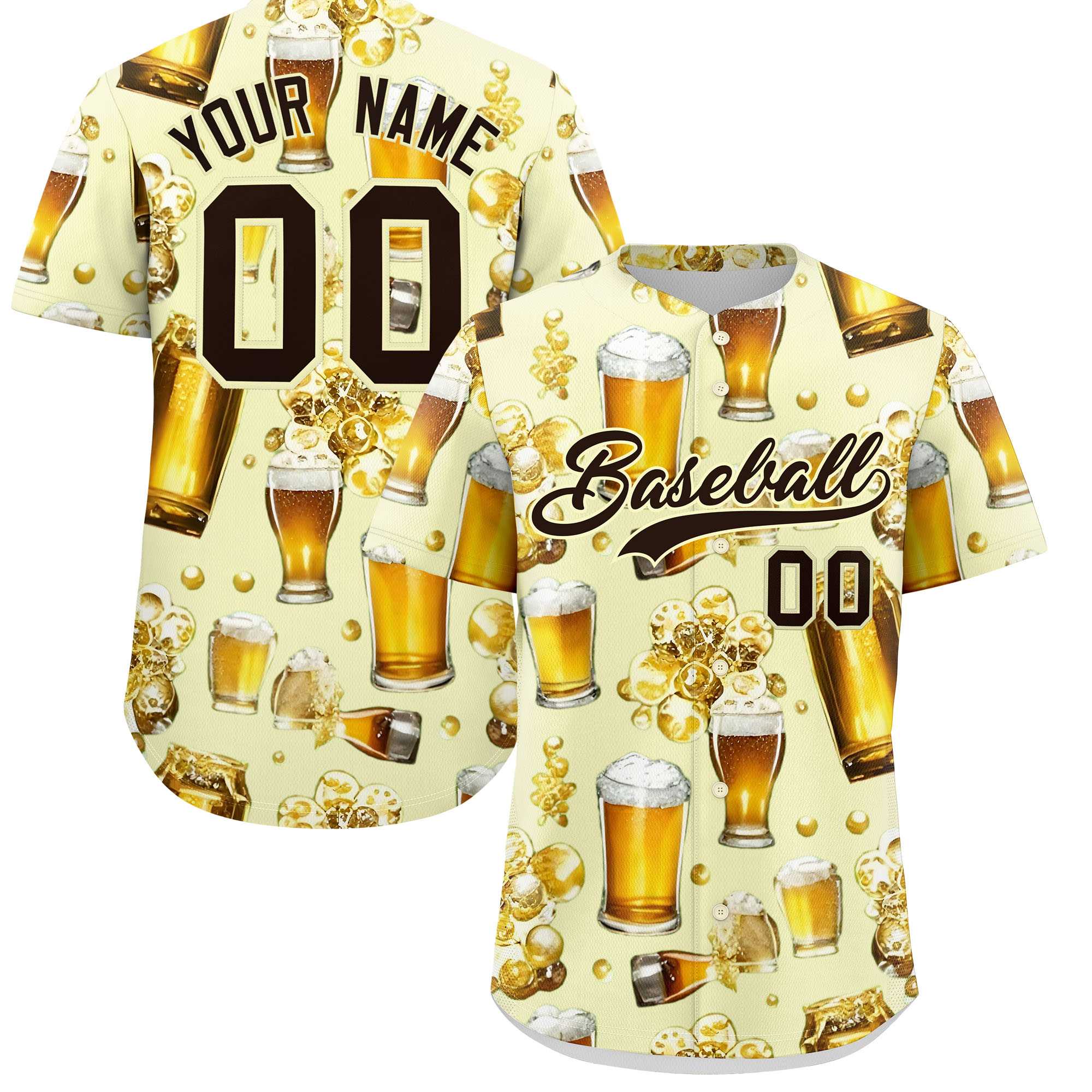 Custom Cream Personalized Team Shirts for Parties & Training | KXKSHOP