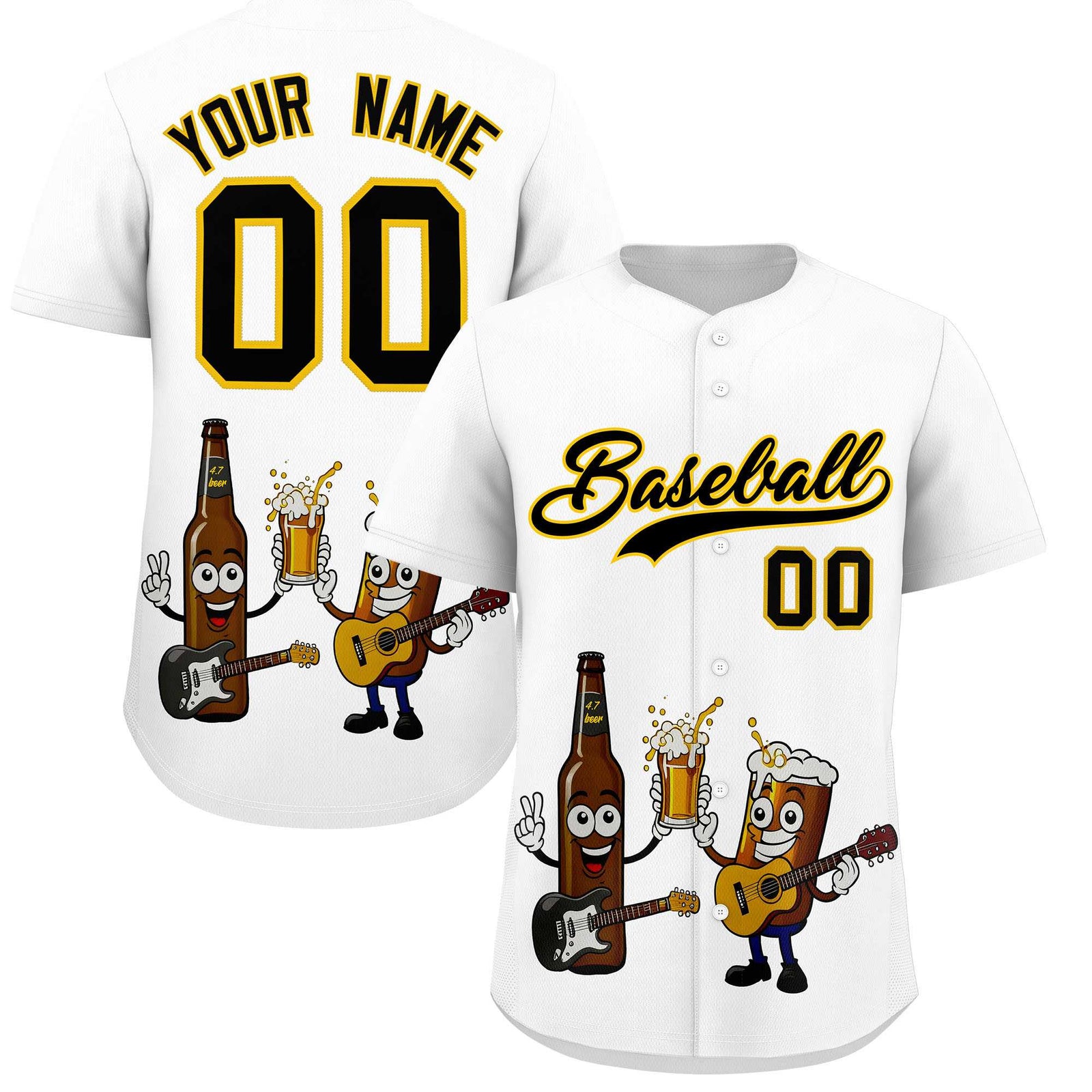 Custom White Personalized Team Shirts for Parties & Training | KXKSHOP