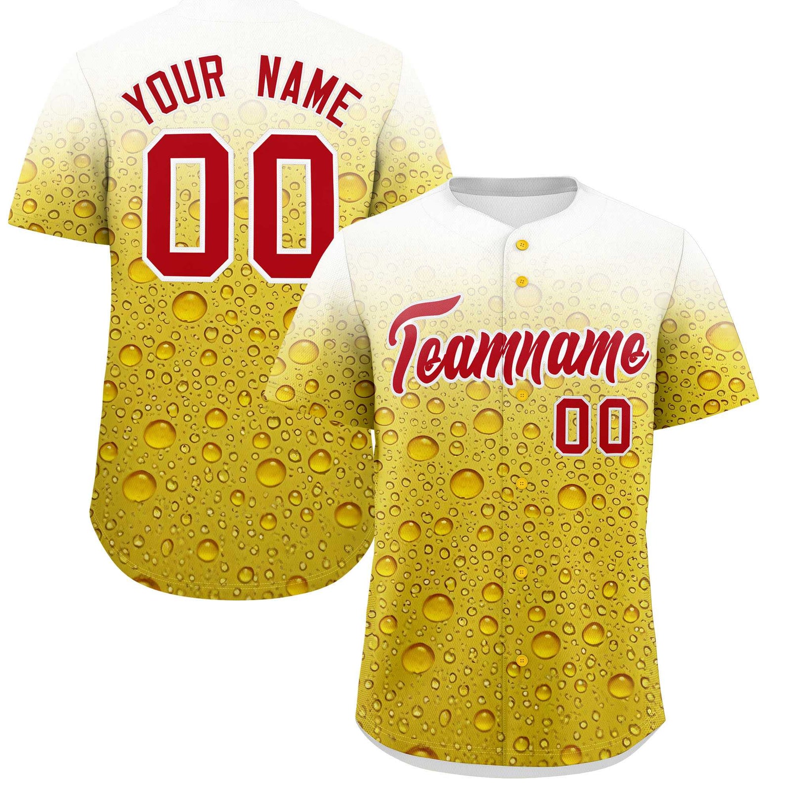 Custom Gold Personalized Team Shirts for Parties & Training | KXKSHOP
