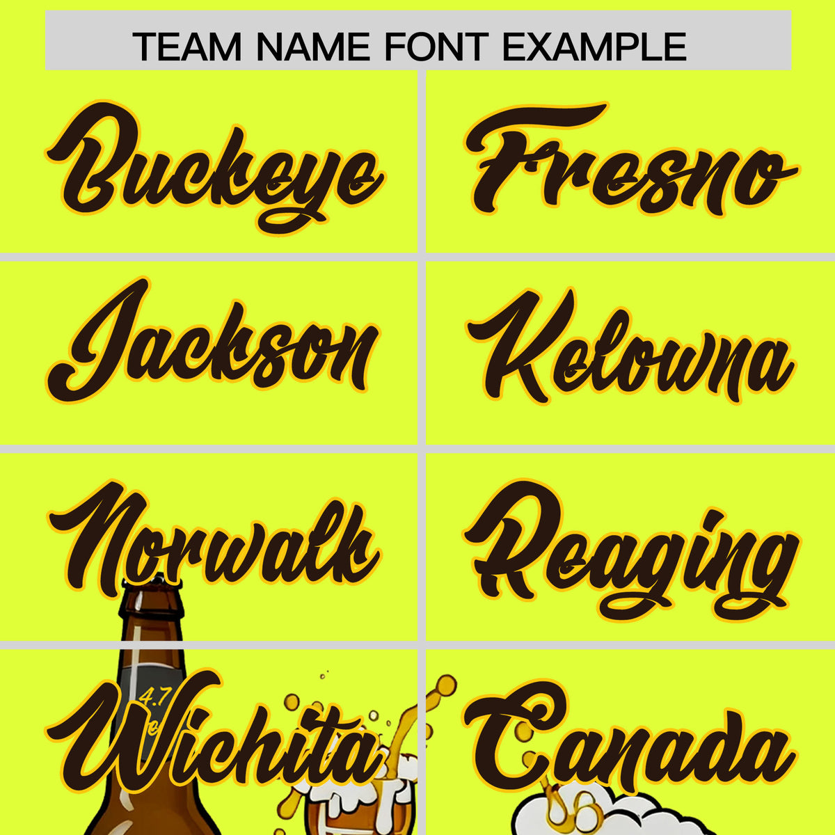 Custom Fluorescent Green Personalized Team Shirts for Parties &amp; Training | KXKSHOP