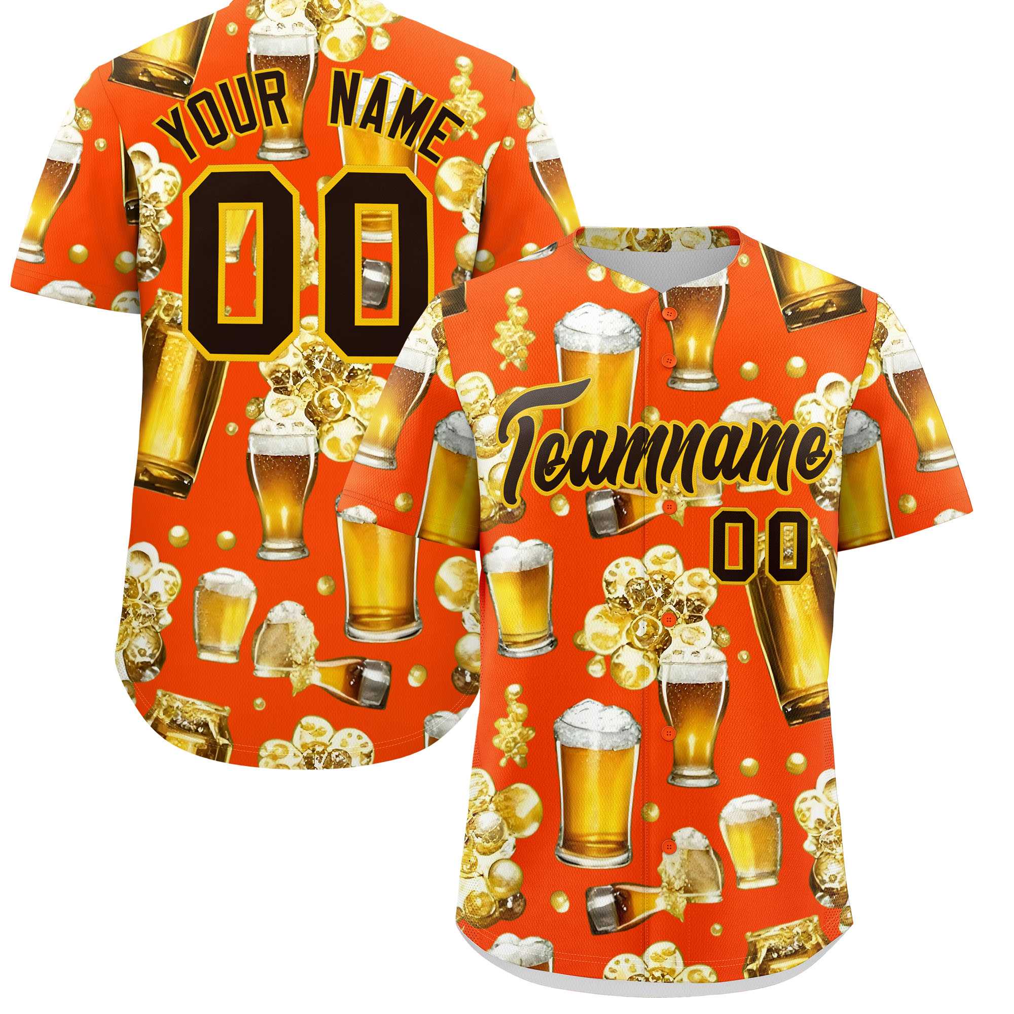 Custom Orange Personalized Team Shirts for Parties & Training | KXKSHOP
