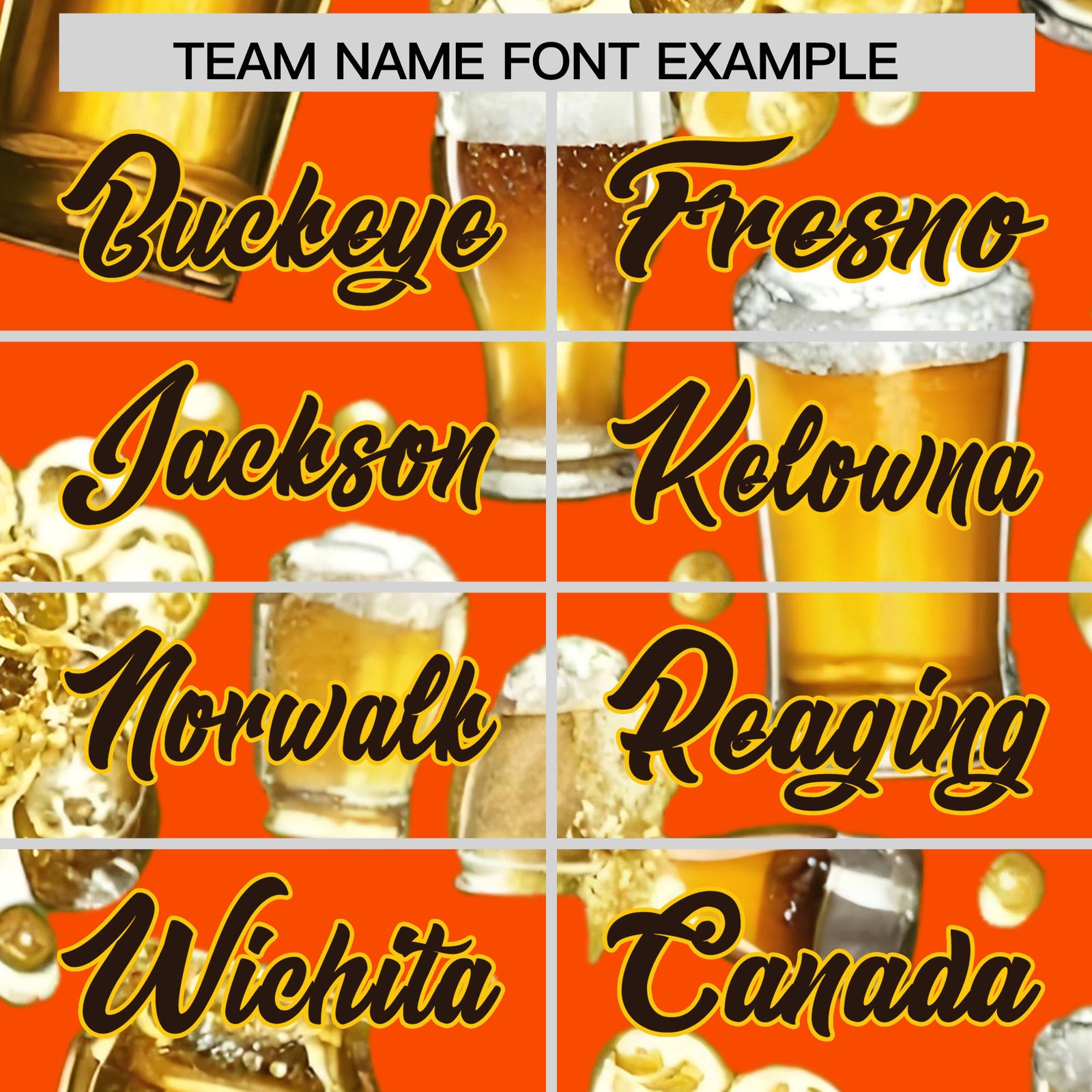 Custom Orange Personalized Team Shirts for Parties & Training | KXKSHOP