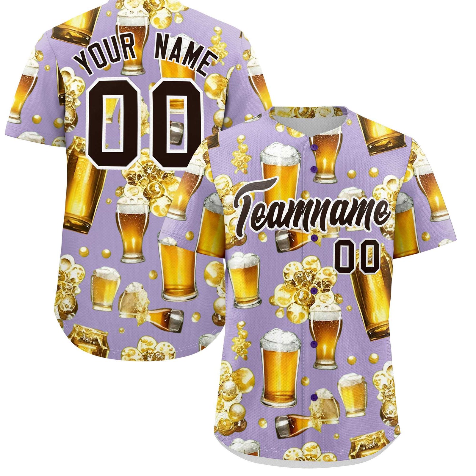 Custom Light Purple Personalized Team Shirts for Parties & Training | KXKSHOP