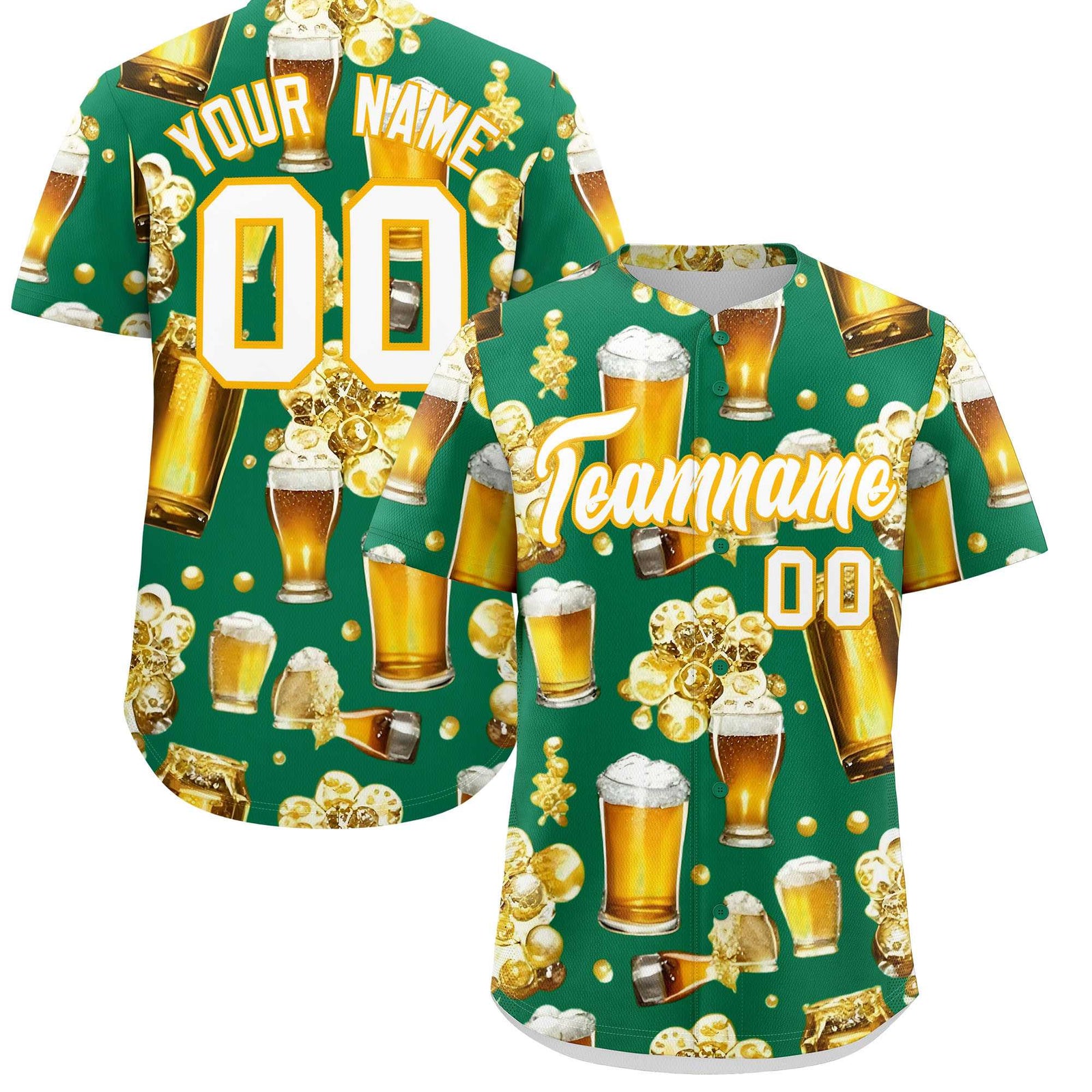 Custom Kelly Green Personalized Team Shirts for Parties & Training | KXKSHOP