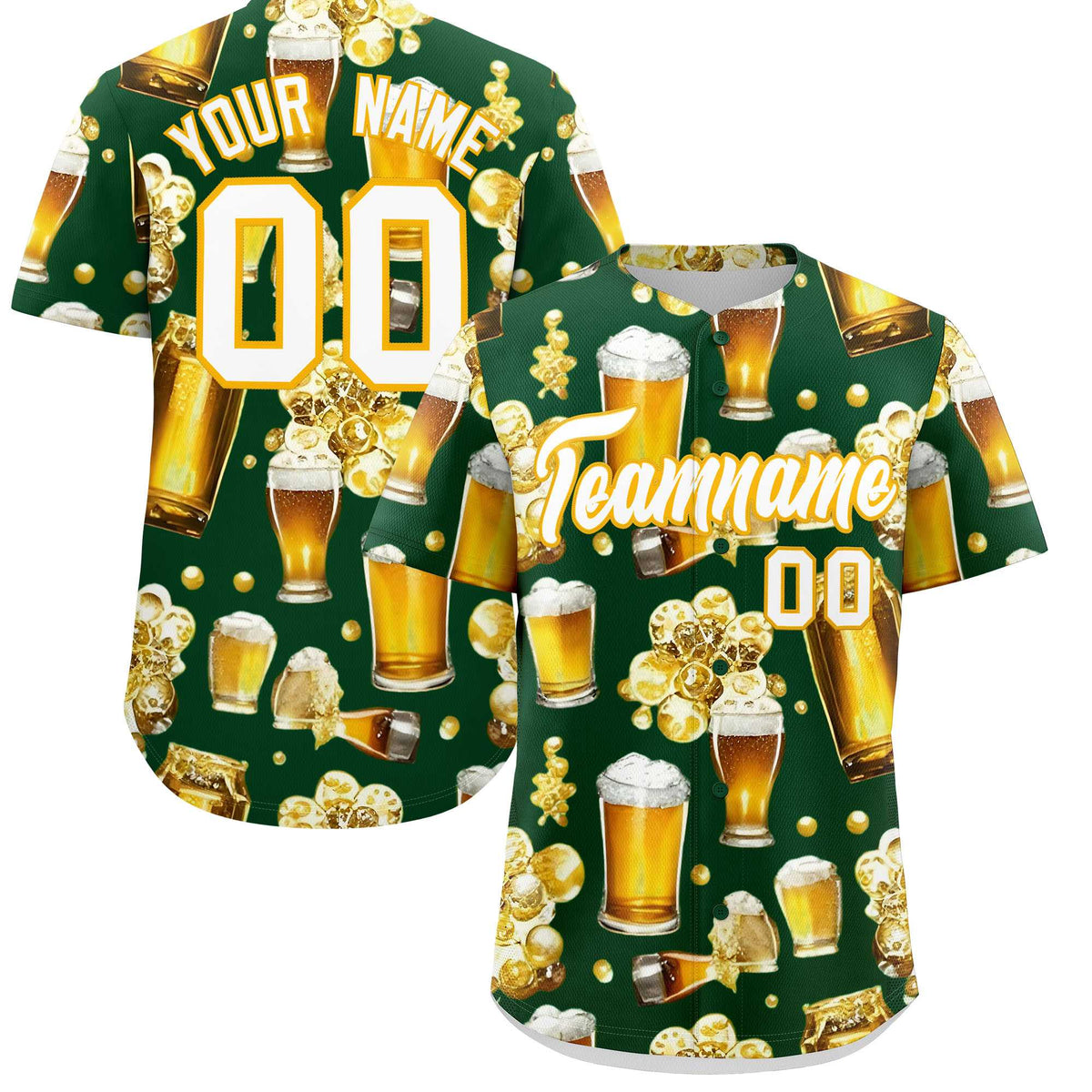 Custom Green Personalized Team Shirts for Parties &amp; Training | KXKSHOP