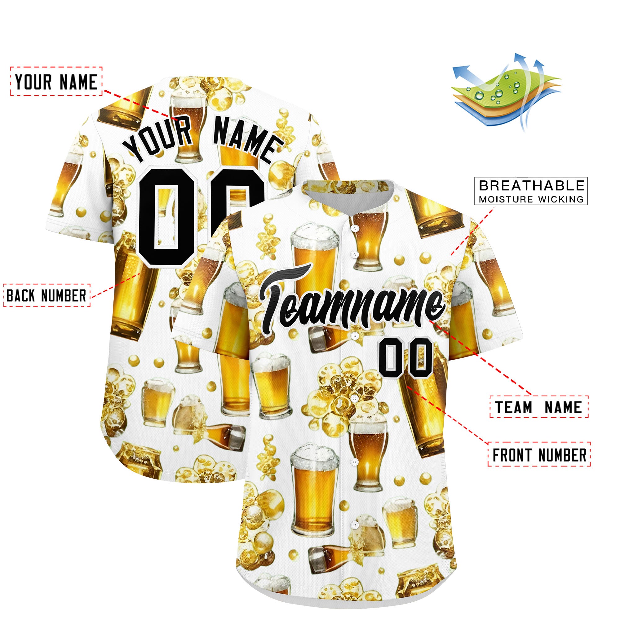 Custom White Personalized Team Shirts for Parties & Training | KXKSHOP