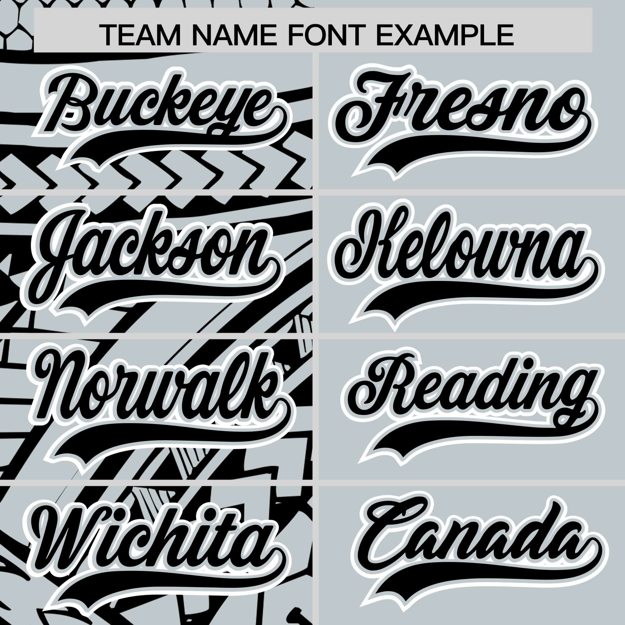 Custom Silver Black Split Fashion Tribal Pattern Authentic Baseball Jersey