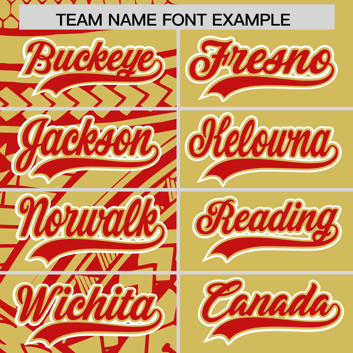 Custom Red Old Gold Split Fashion Tribal Pattern Authentic Baseball Jersey