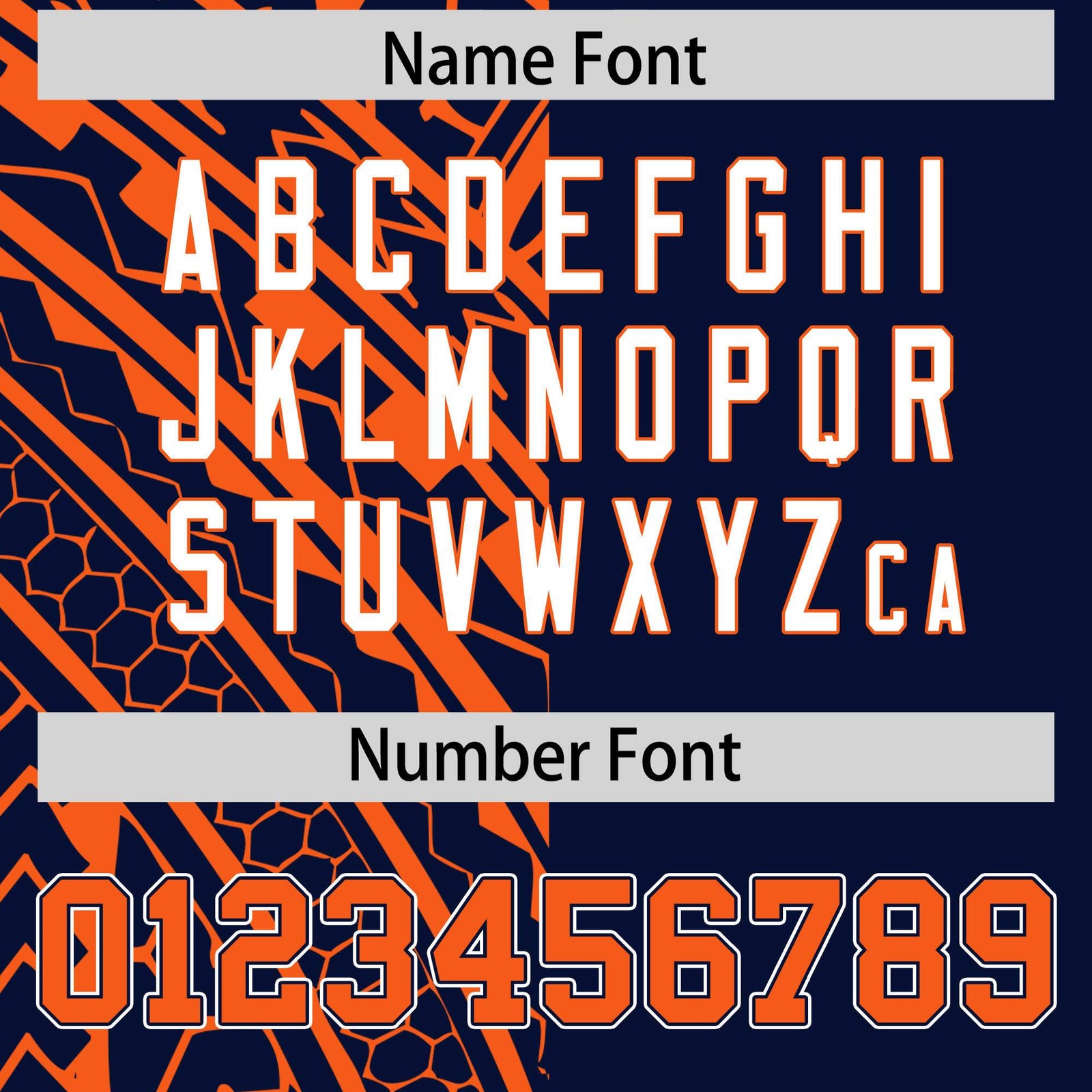 Custom Navy Orange Split Fashion Tribal Pattern Authentic Baseball Jersey