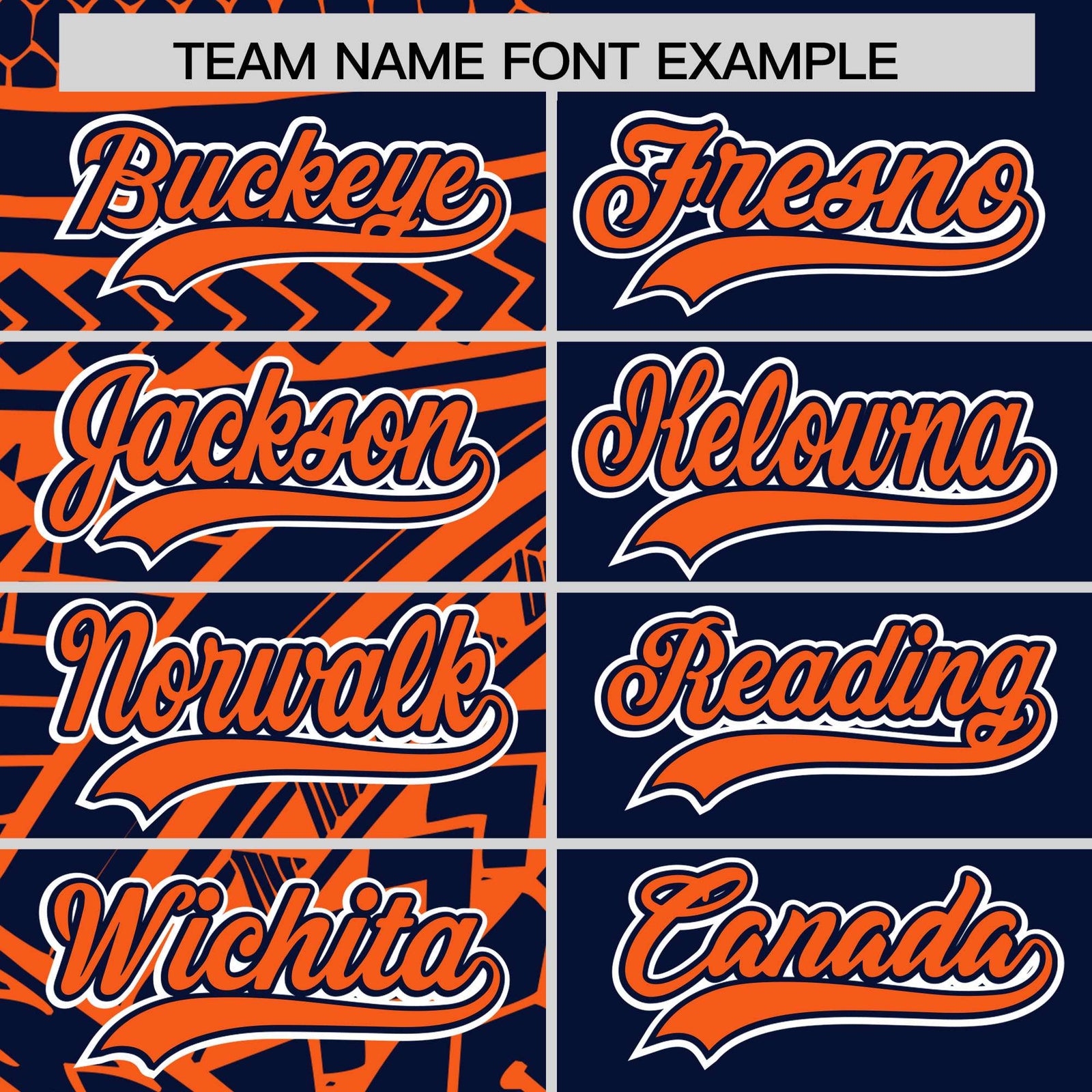 Custom Navy Orange Split Fashion Tribal Pattern Authentic Baseball Jersey
