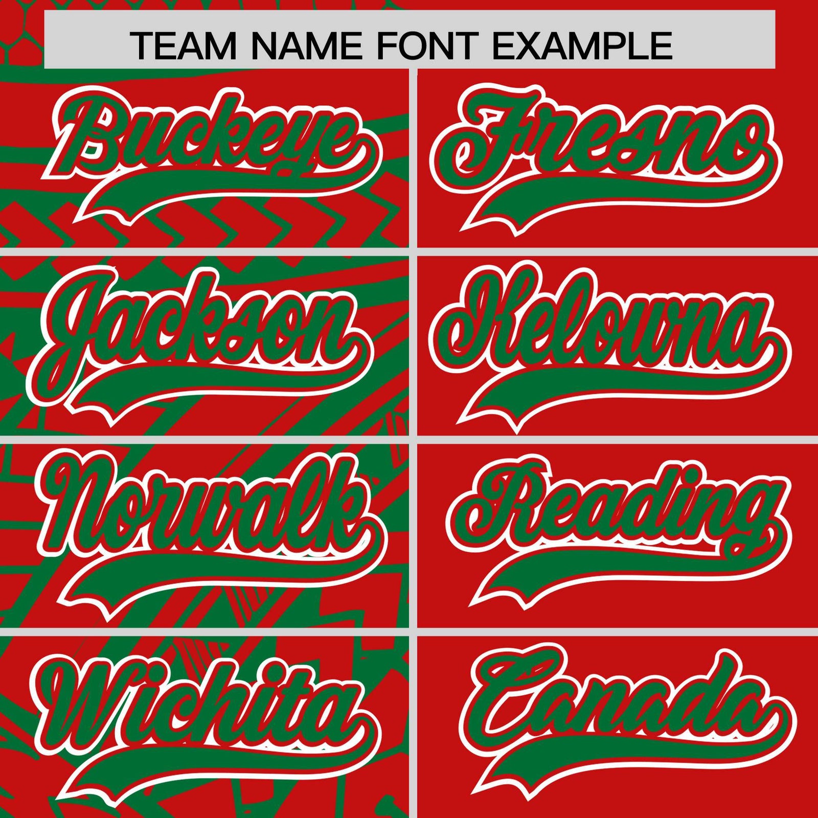 Custom Red Kelly Green Split Fashion Tribal Pattern Authentic Baseball Jersey