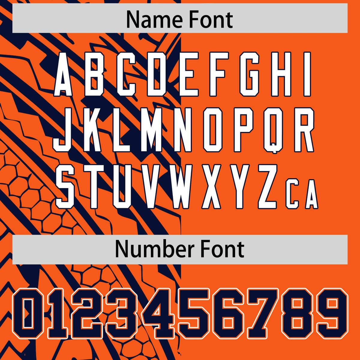 Custom Orange Navy Split Fashion Tribal Pattern Authentic Baseball Jersey