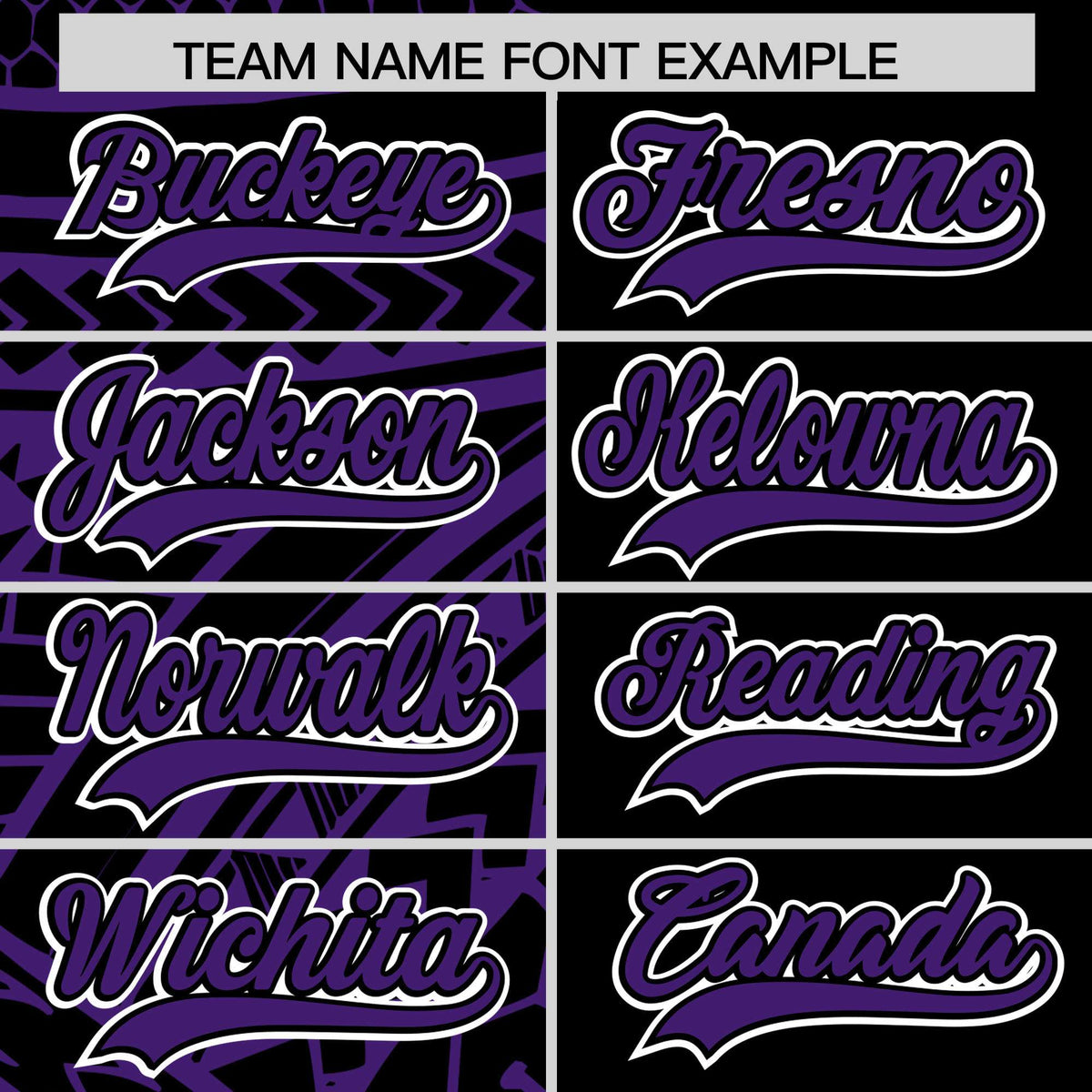 Custom Black Purple Split Fashion Tribal Pattern Authentic Baseball Jersey