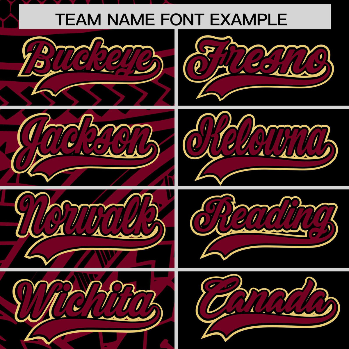 Custom Black Crimson Split Fashion Tribal Pattern Authentic Baseball Jersey