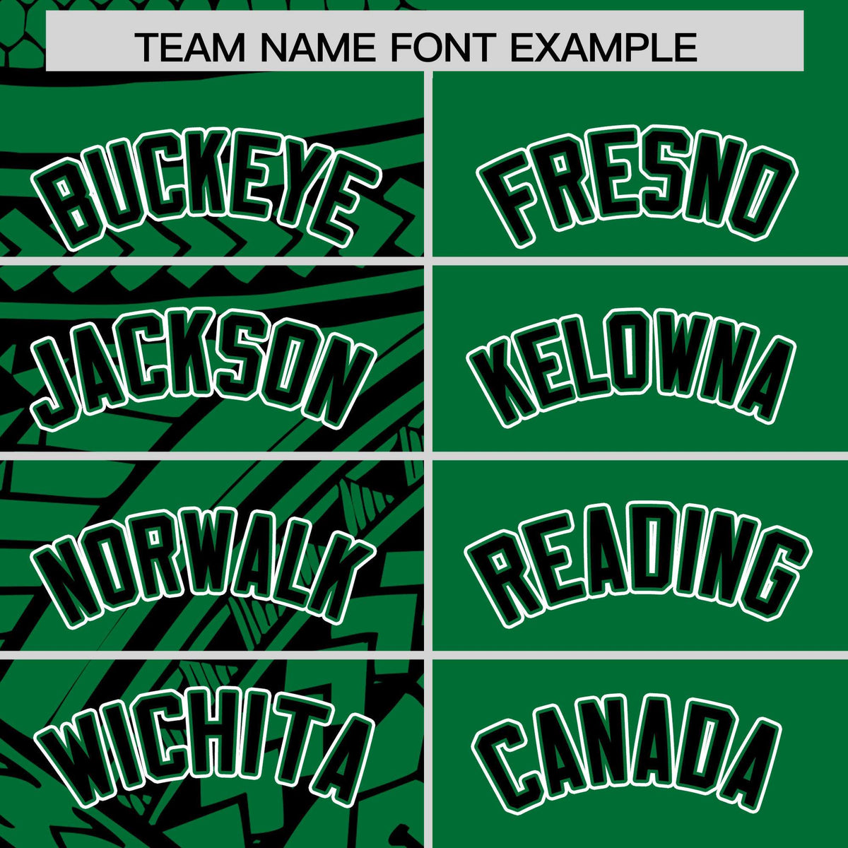 Custom Kelly Green Black Split Fashion Tribal Pattern Authentic Baseball Jersey