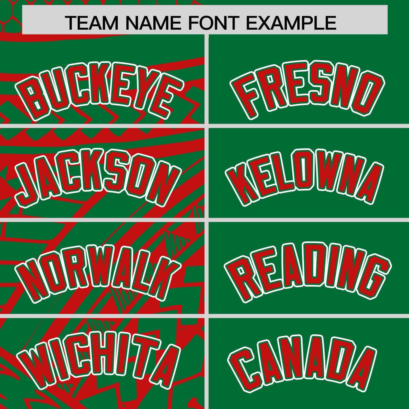 Custom Red Kelly Green Split Fashion Tribal Pattern Authentic Baseball Jersey