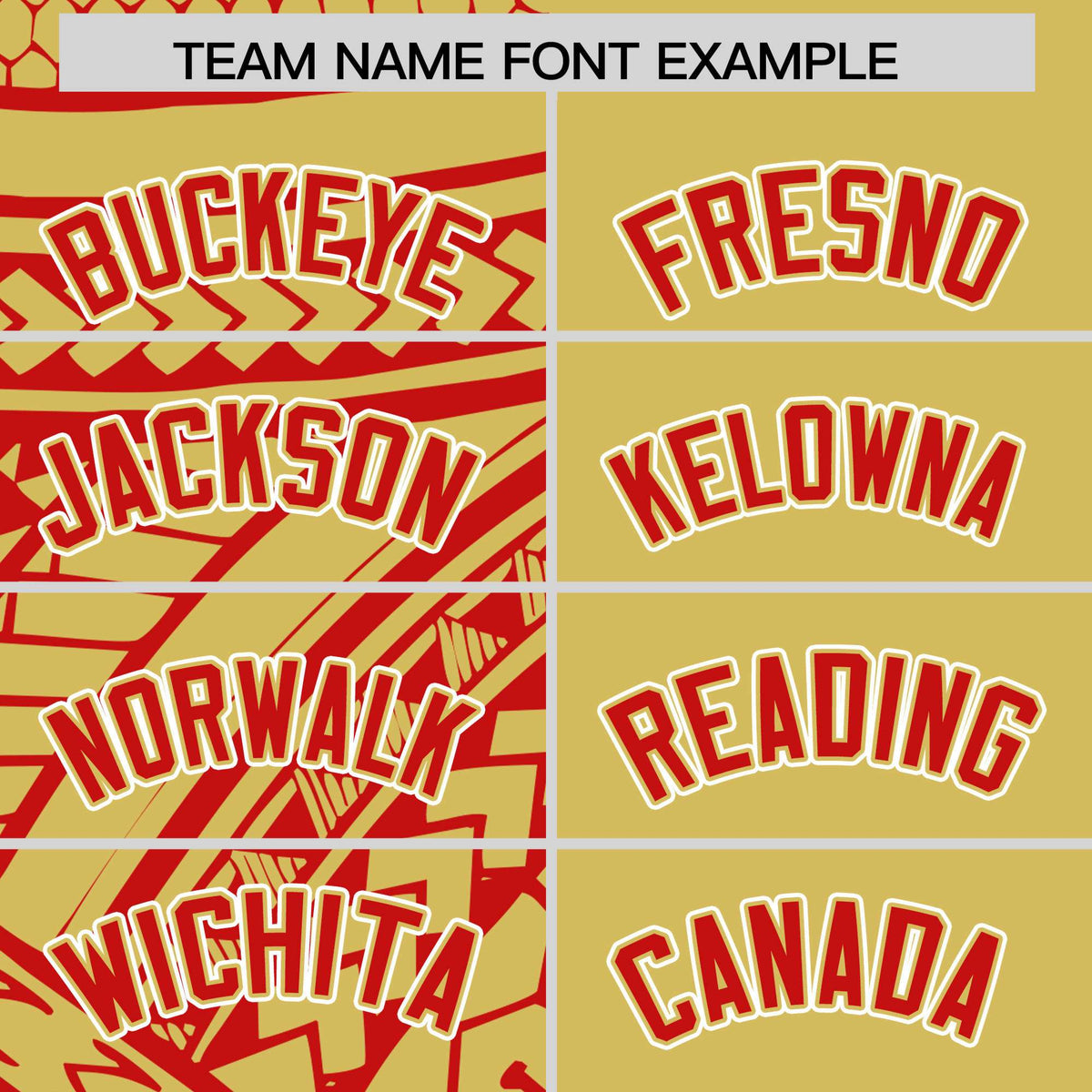 Custom Red Old Gold Split Fashion Tribal Pattern Authentic Baseball Jersey