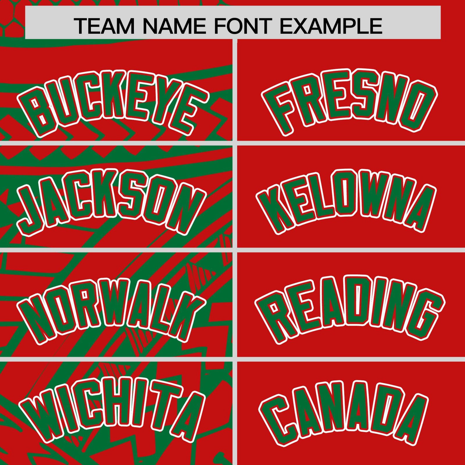 Custom Red Kelly Green Split Fashion Tribal Pattern Authentic Baseball Jersey