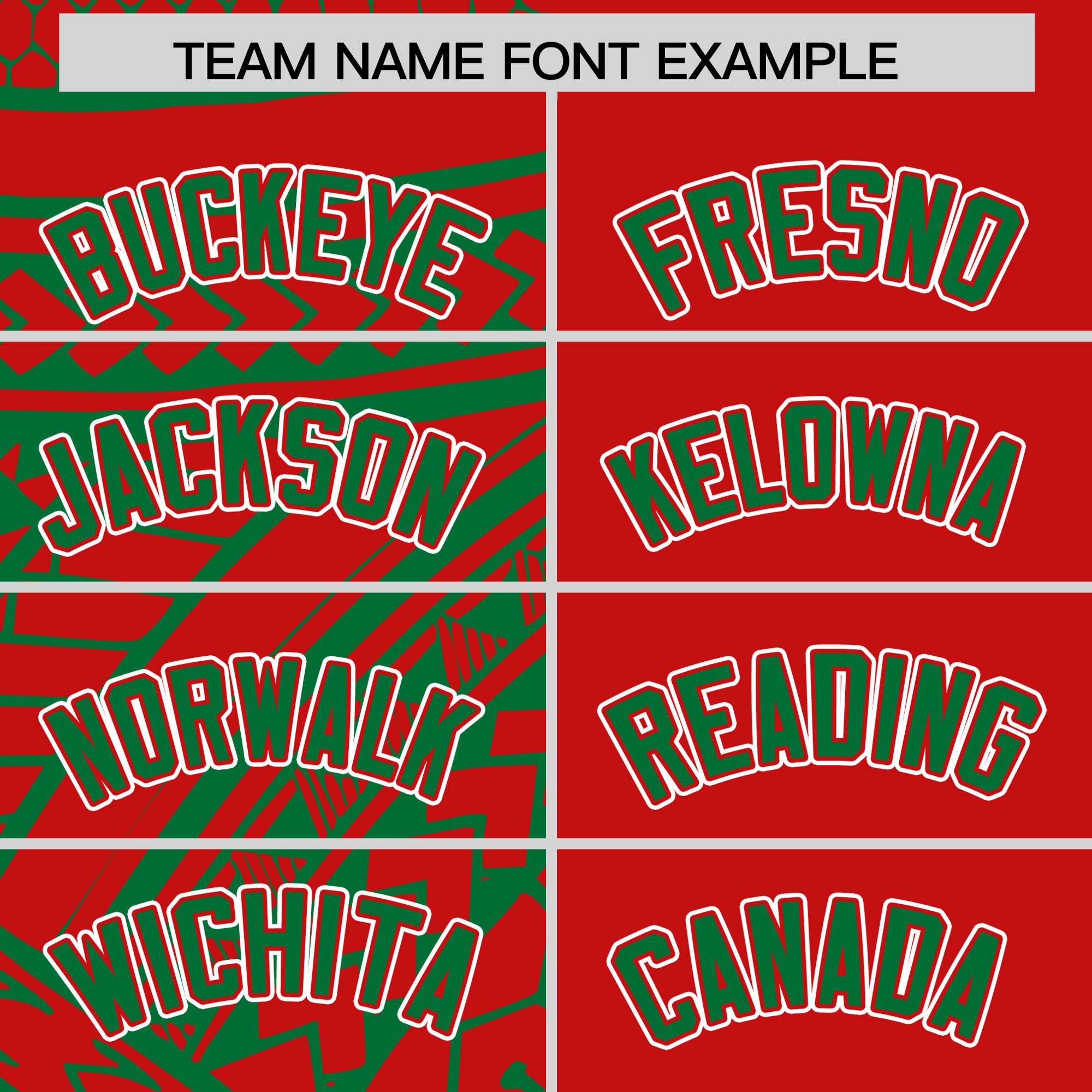 Custom Red Kelly Green Split Fashion Tribal Pattern Authentic Baseball Jersey