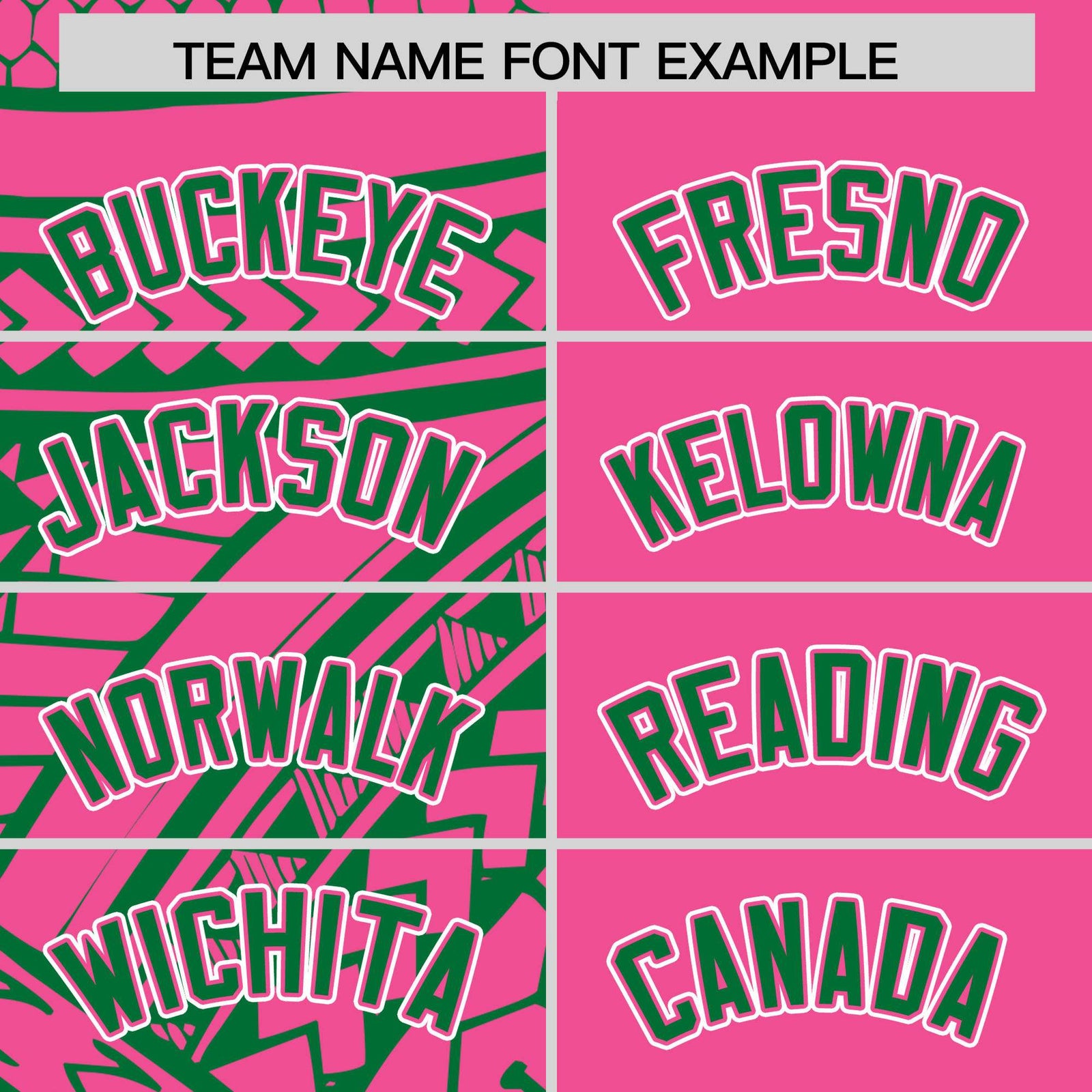 Custom Pink Kelly Green Split Fashion Tribal Pattern Authentic Baseball Jersey