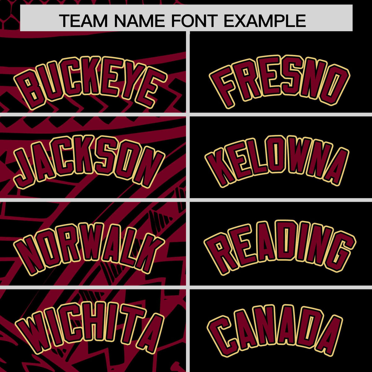 Custom Black Crimson Split Fashion Tribal Pattern Authentic Baseball Jersey