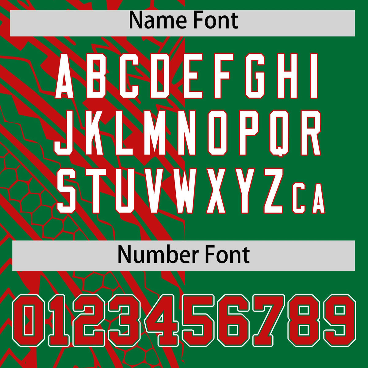 Custom Red Kelly Green Split Fashion Tribal Pattern Authentic Baseball Jersey