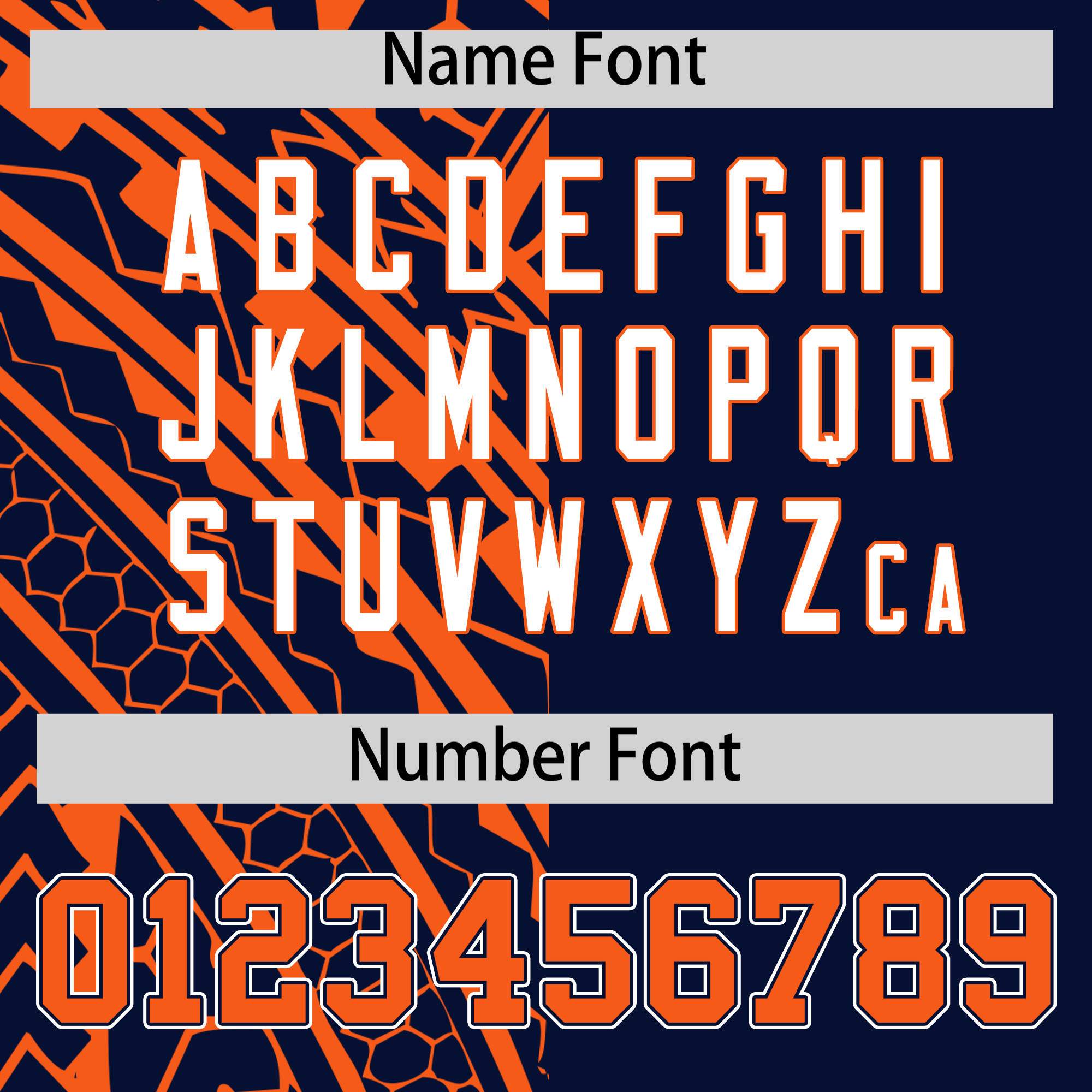 Custom Navy Orange Split Fashion Tribal Pattern Authentic Baseball Jersey