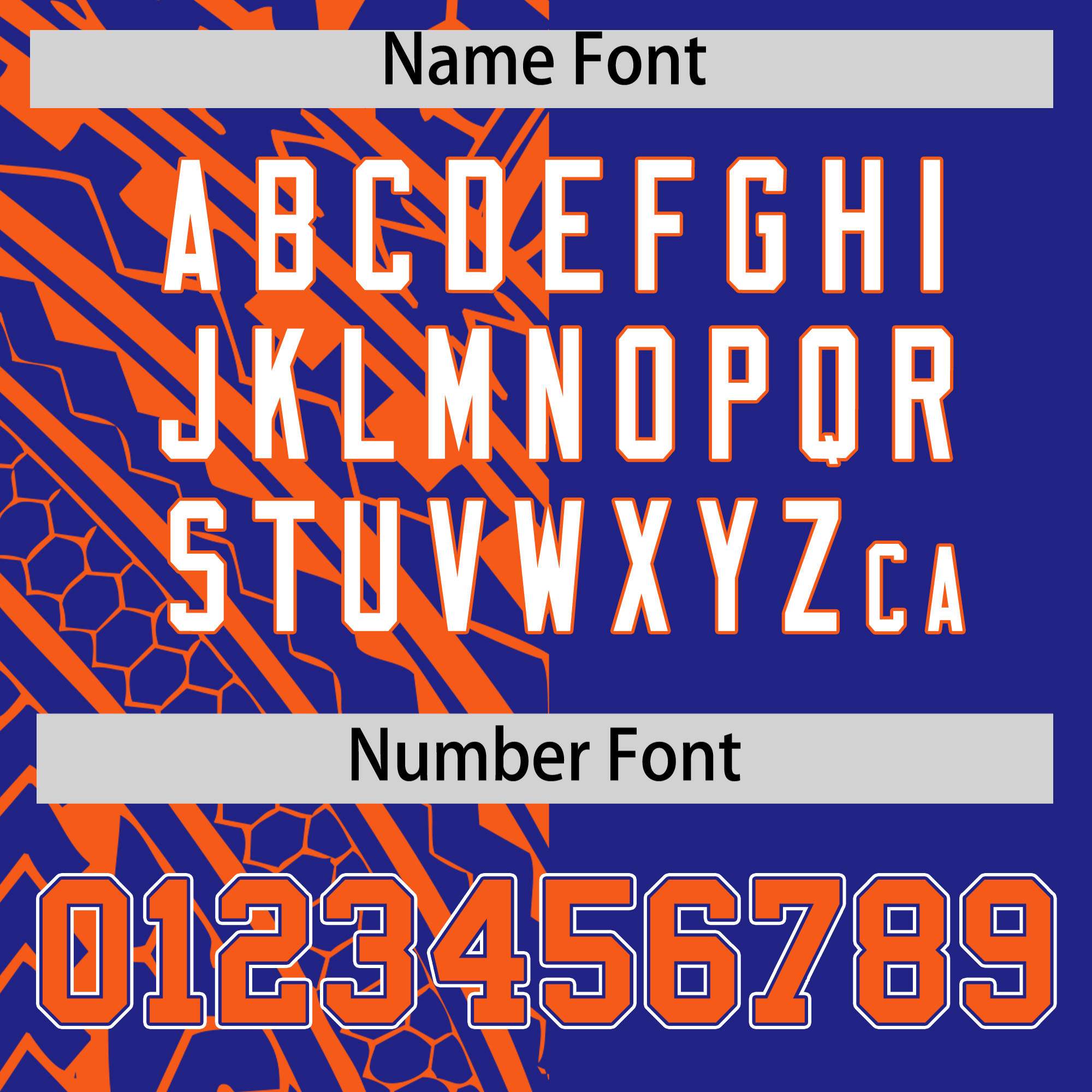 Custom Royal Orange Split Fashion Tribal Pattern Authentic Baseball Jersey