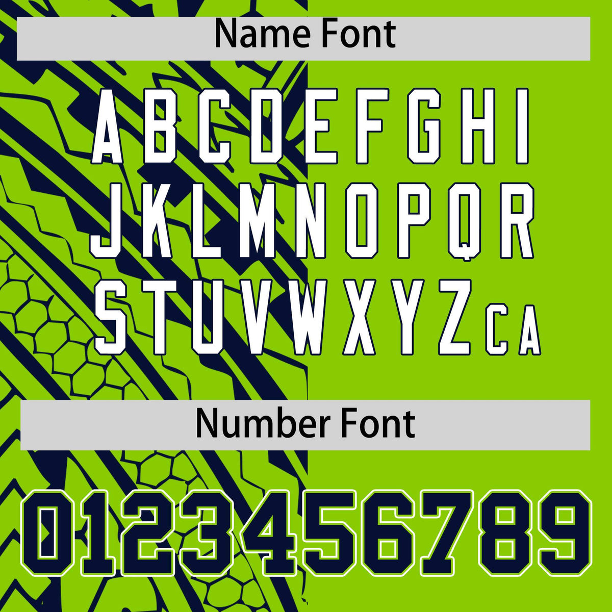 Custom Neon Green Navy Split Fashion Tribal Pattern Authentic Baseball Jersey