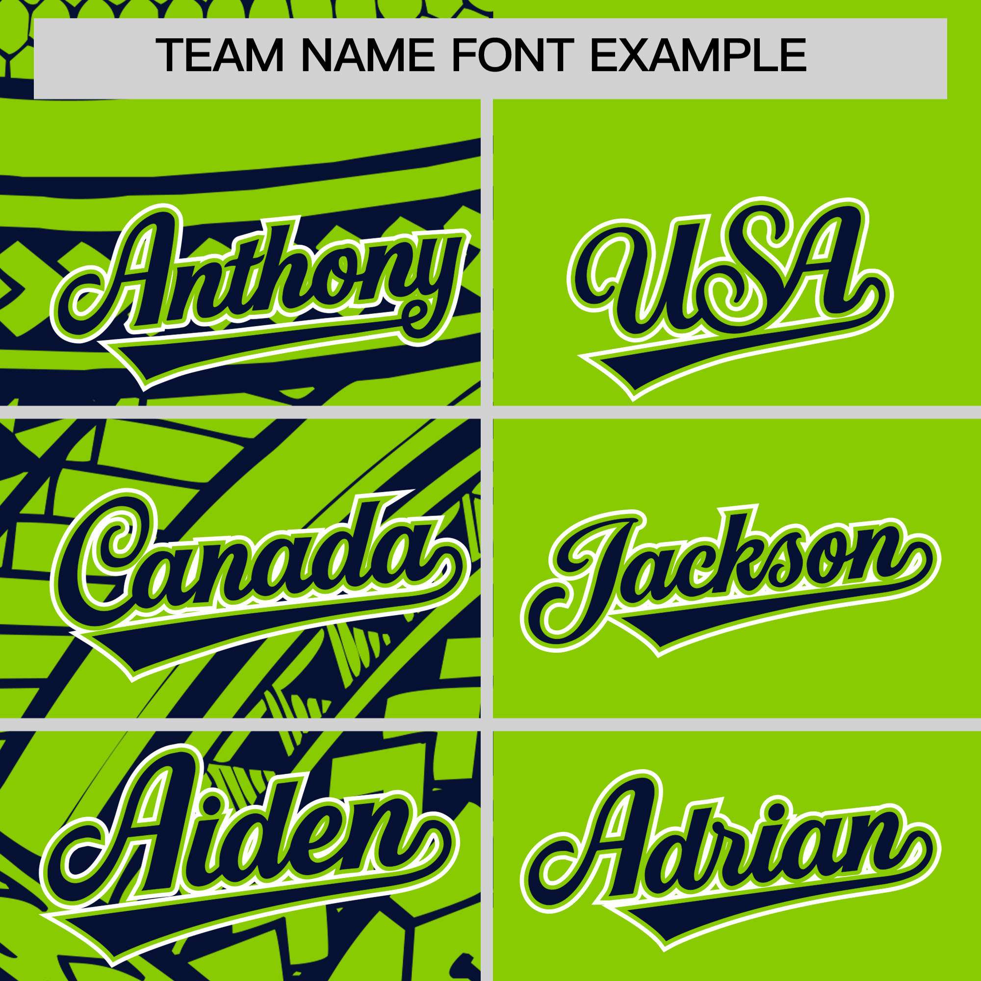 Custom Neon Green Navy Split Fashion Tribal Pattern Authentic Baseball Jersey