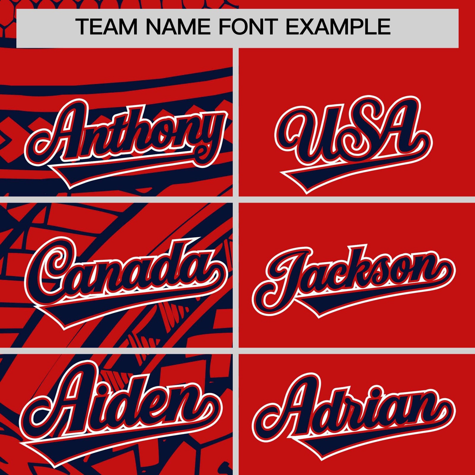 Custom Red Navy Split Fashion Tribal Pattern Authentic Baseball Jersey