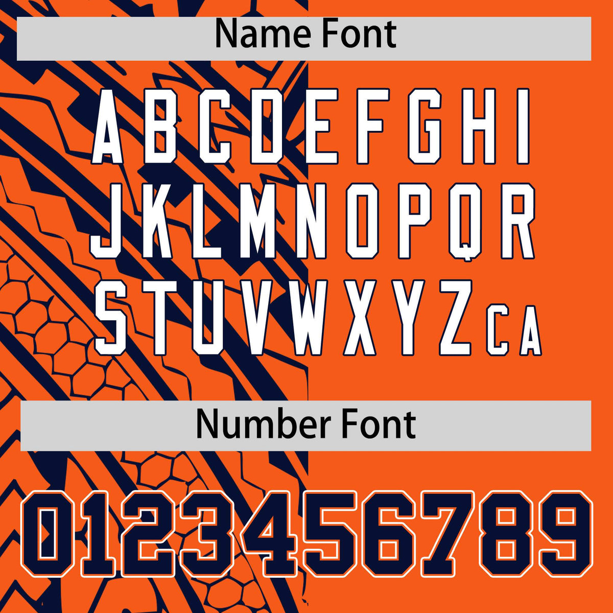 Custom Orange Navy Split Fashion Tribal Pattern Authentic Baseball Jersey