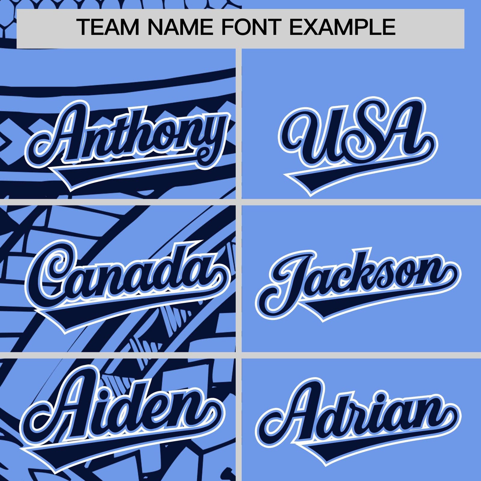 Custom Light Blue Navy Split Fashion Tribal Pattern Authentic Baseball Jersey