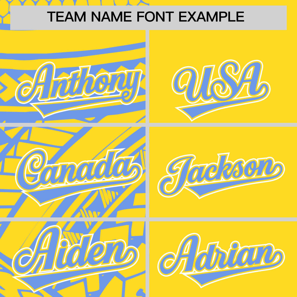 Custom Light Blue Gold Split Fashion Tribal Pattern Authentic Baseball Jersey