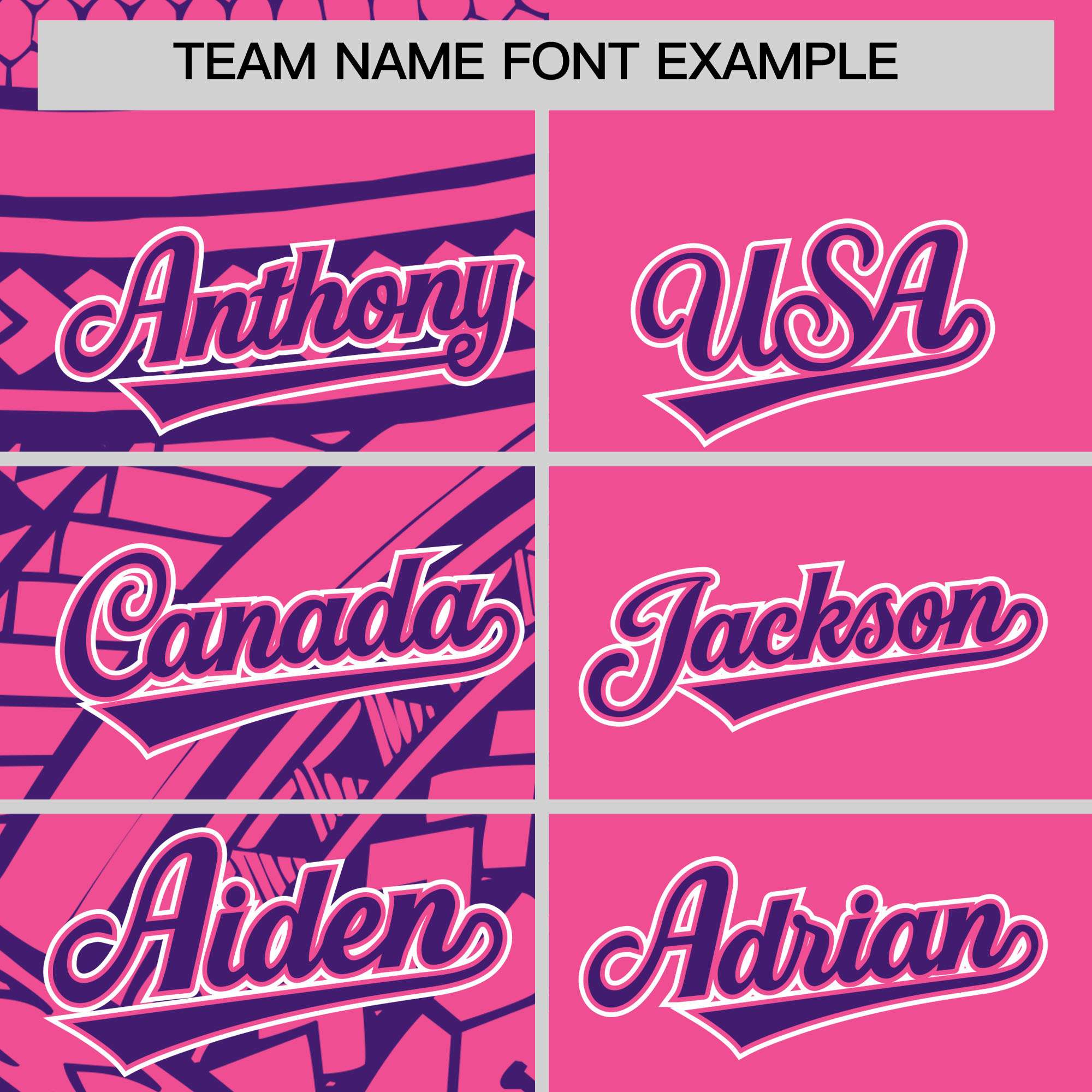 Custom Pink Purple Split Fashion Tribal Pattern Authentic Baseball Jersey