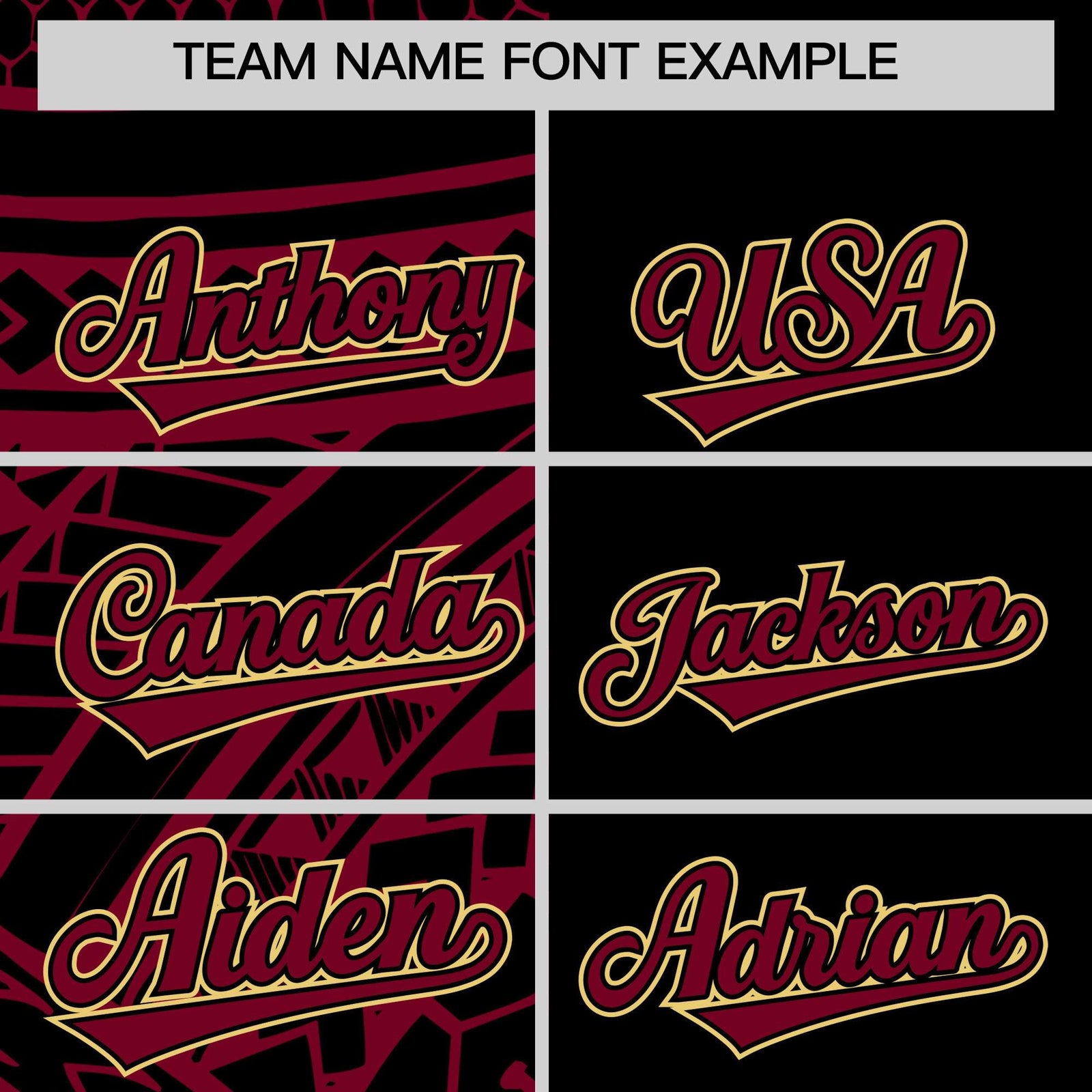 Custom Black Crimson Split Fashion Tribal Pattern Authentic Baseball Jersey