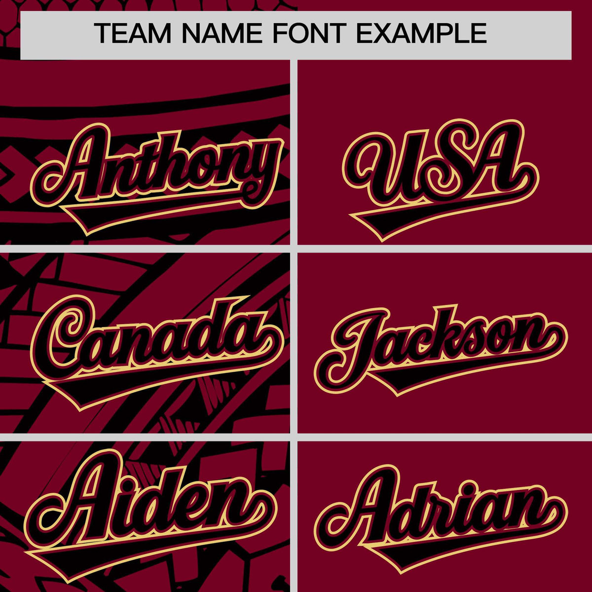 Custom Crimson Black Split Fashion Tribal Pattern Authentic Baseball Jersey