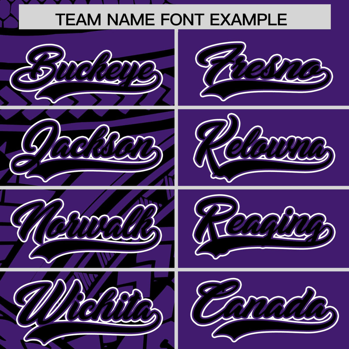 Custom Black Purple Split Fashion Tribal Pattern Authentic Baseball Jersey