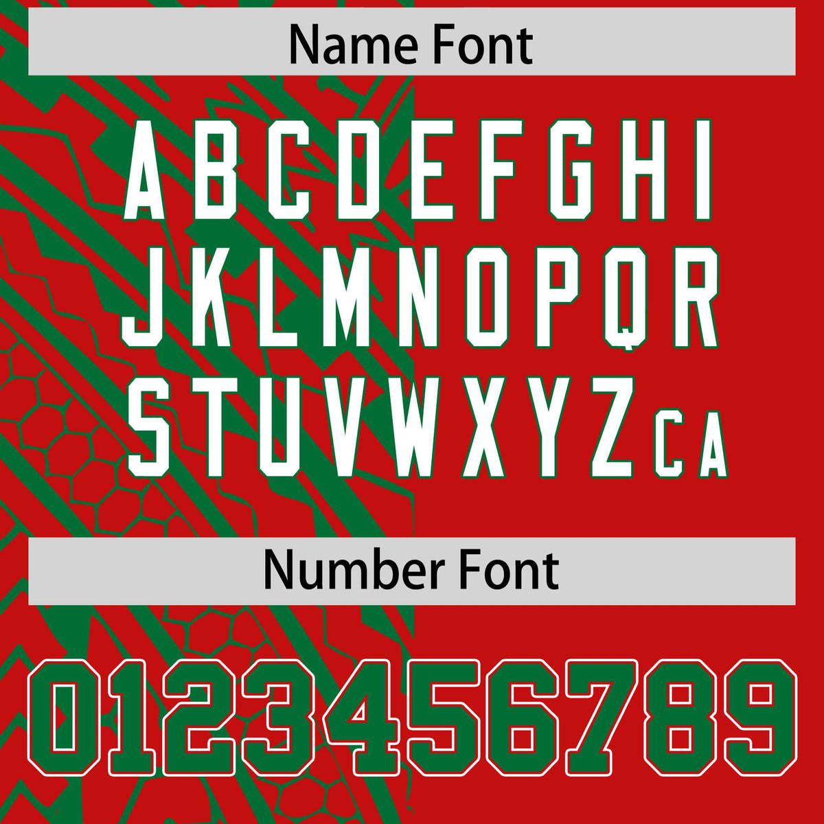 Custom Red Kelly Green Split Fashion Tribal Pattern Authentic Baseball Jersey