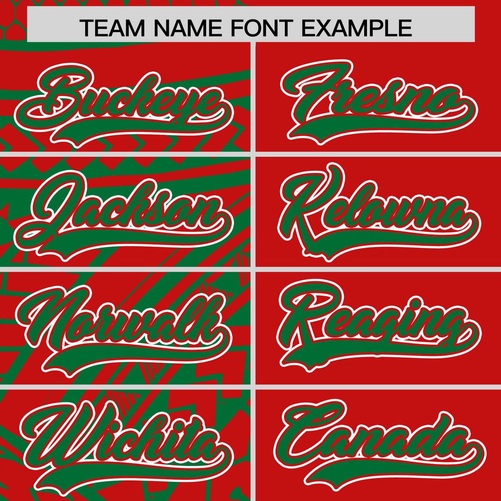 Custom Red Kelly Green Split Fashion Tribal Pattern Authentic Baseball Jersey