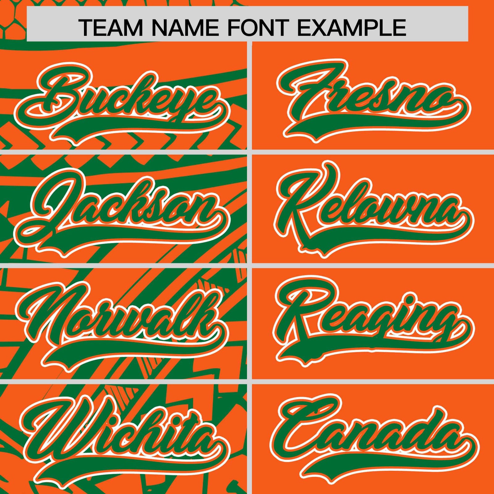 Custom Orange Kelly Green Split Fashion Tribal Pattern Authentic Baseball Jersey