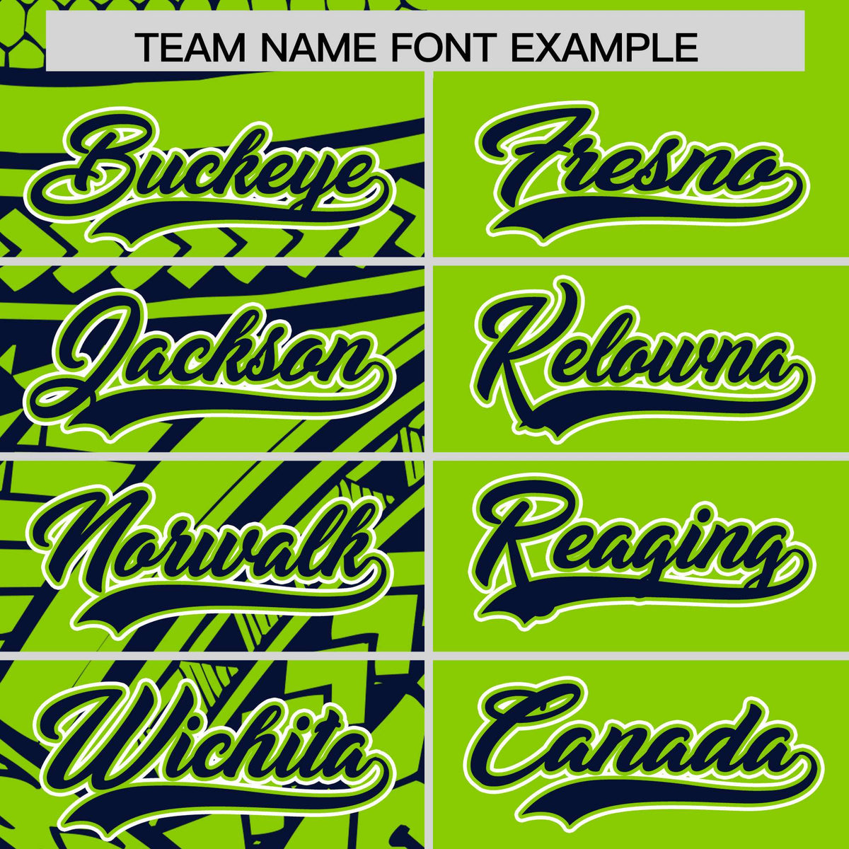 Custom Neon Green Navy Split Fashion Tribal Pattern Authentic Baseball Jersey