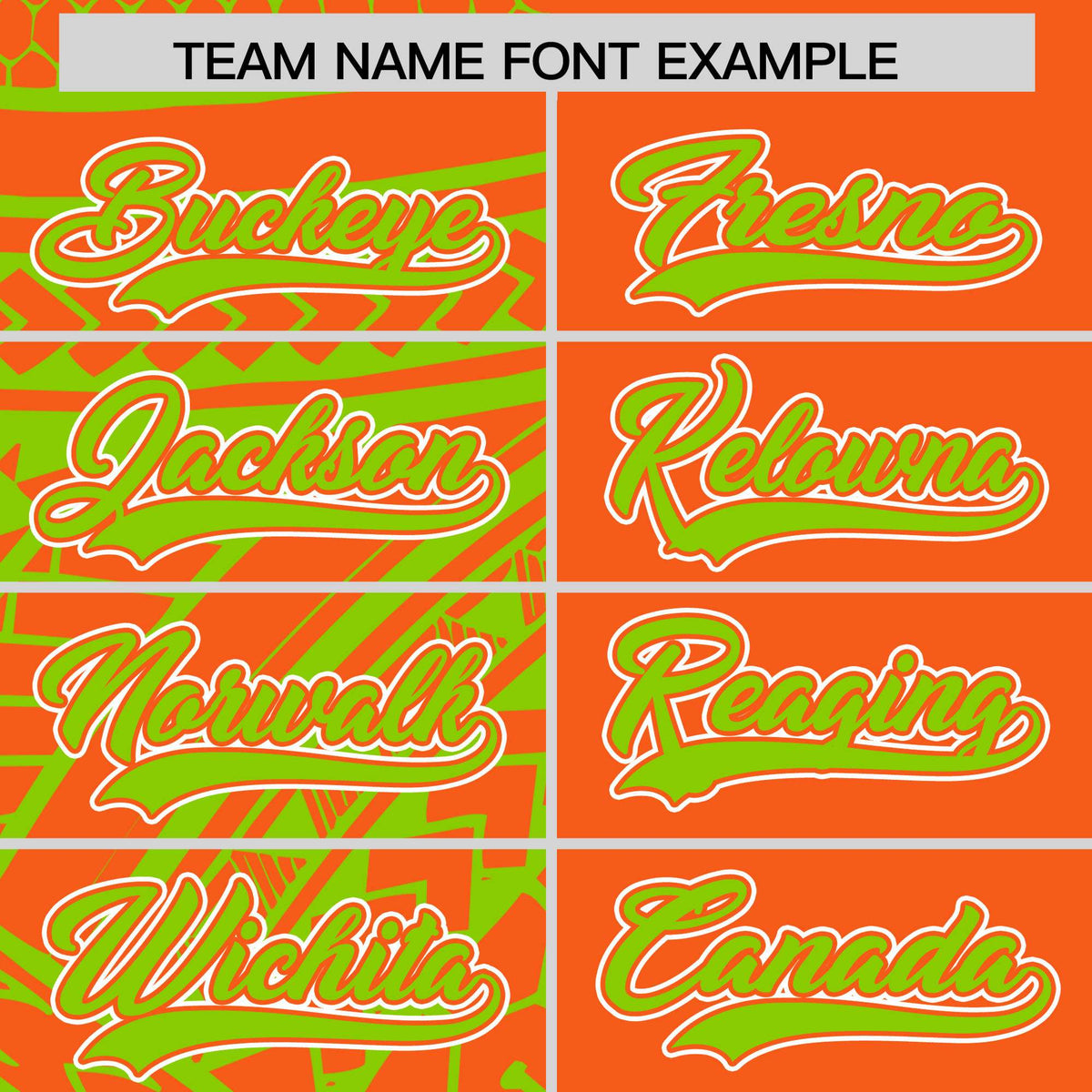 Custom Orange Neon Green Split Fashion Tribal Pattern Authentic Baseball Jersey