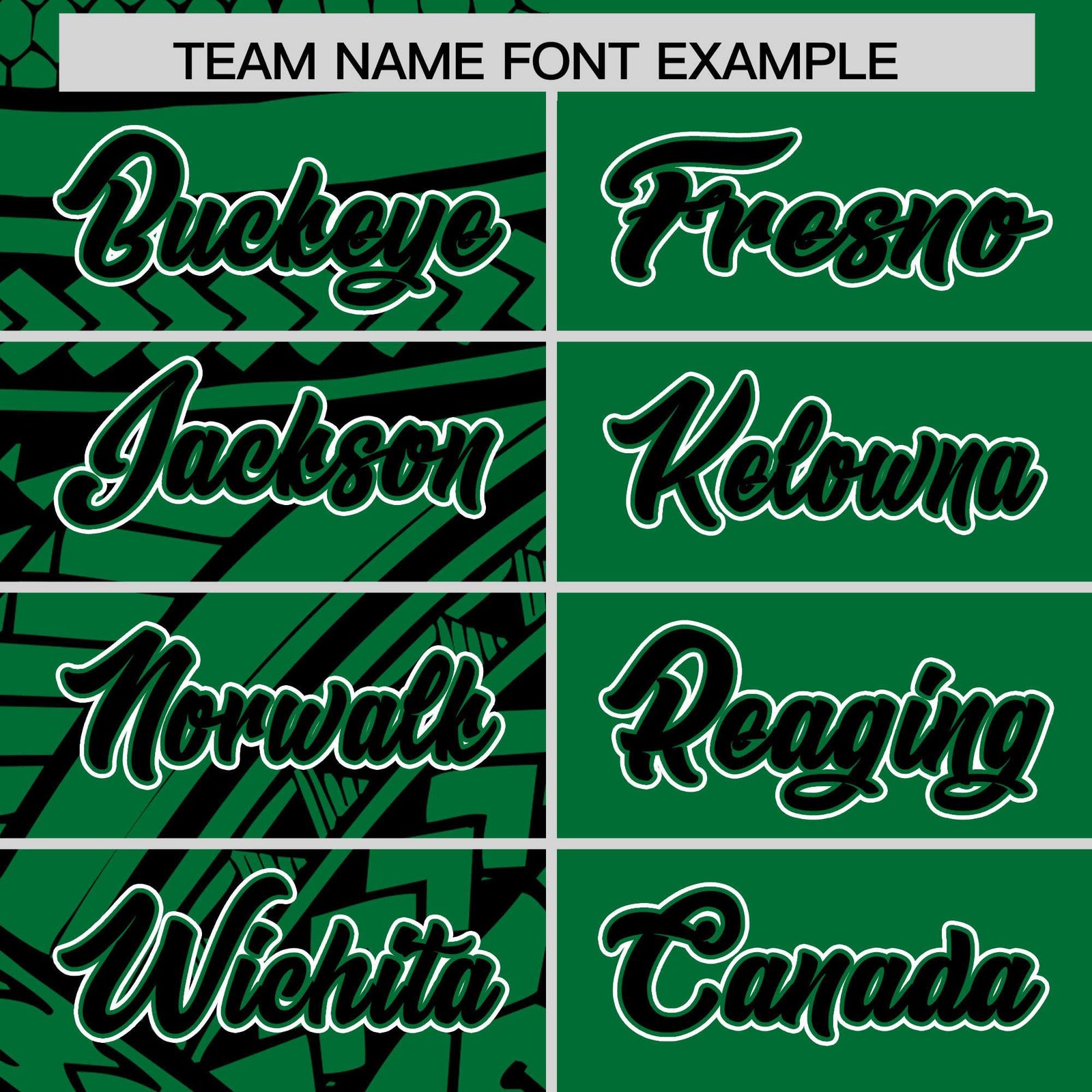 Custom Kelly Green Black Split Fashion Tribal Pattern Authentic Baseball Jersey