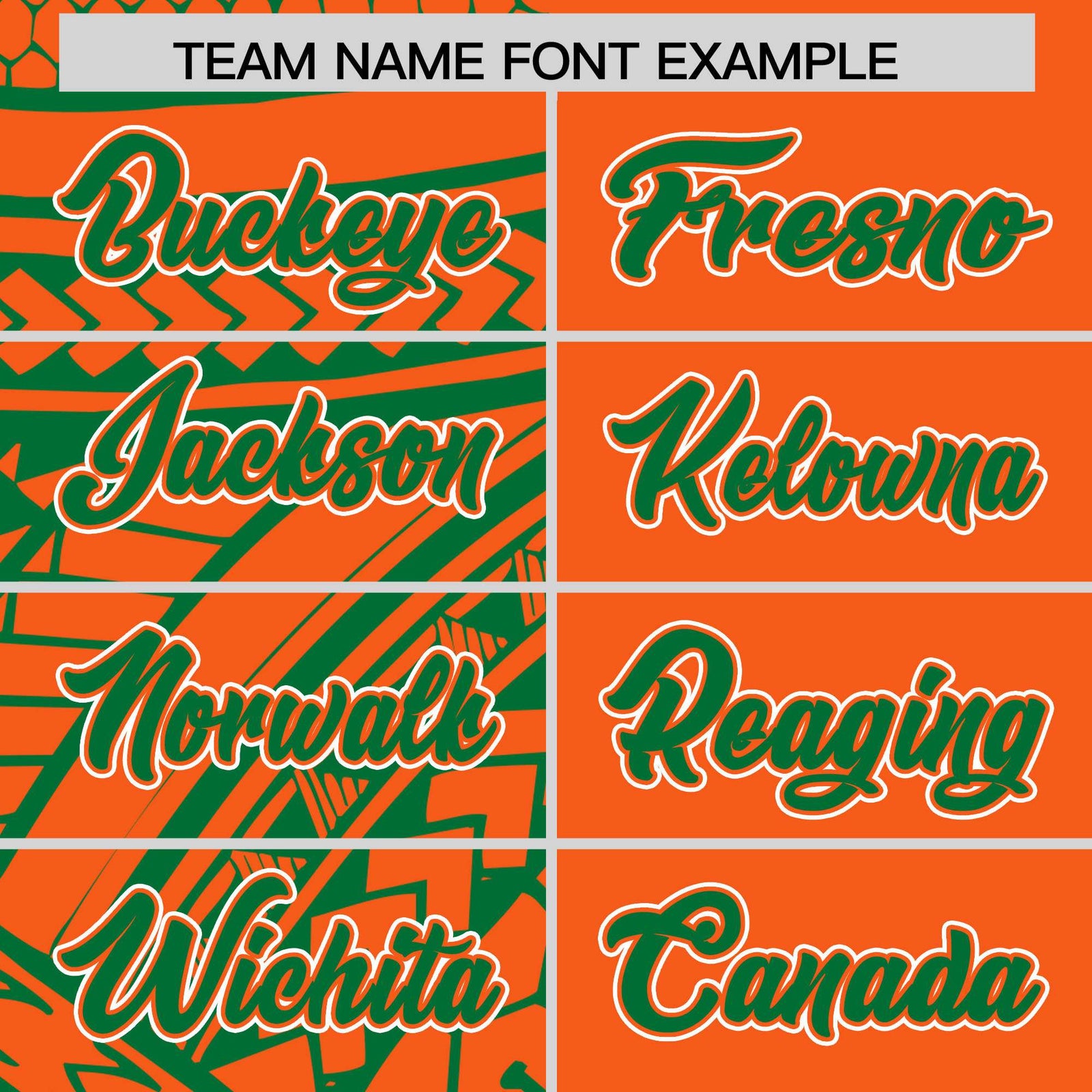 Custom Orange Kelly Green Split Fashion Tribal Pattern Authentic Baseball Jersey