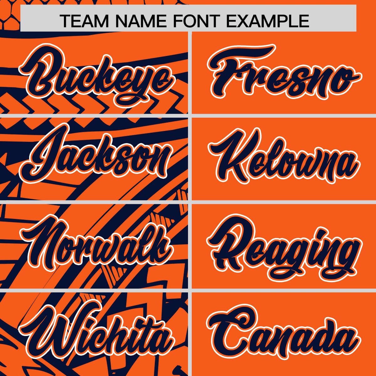 Custom Orange Navy Split Fashion Tribal Pattern Authentic Baseball Jersey