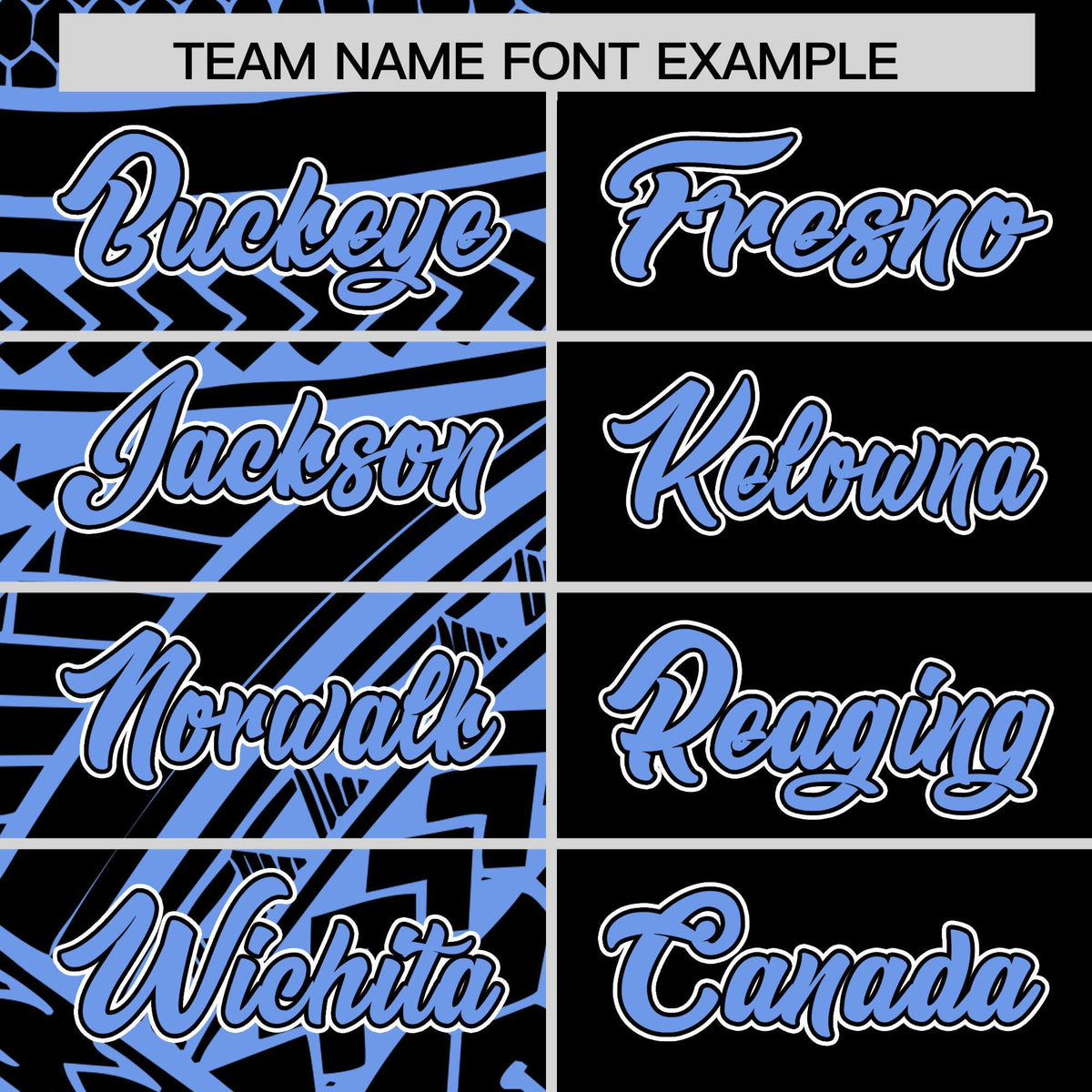 Custom Black Light Blue Split Fashion Tribal Pattern Authentic Baseball Jersey